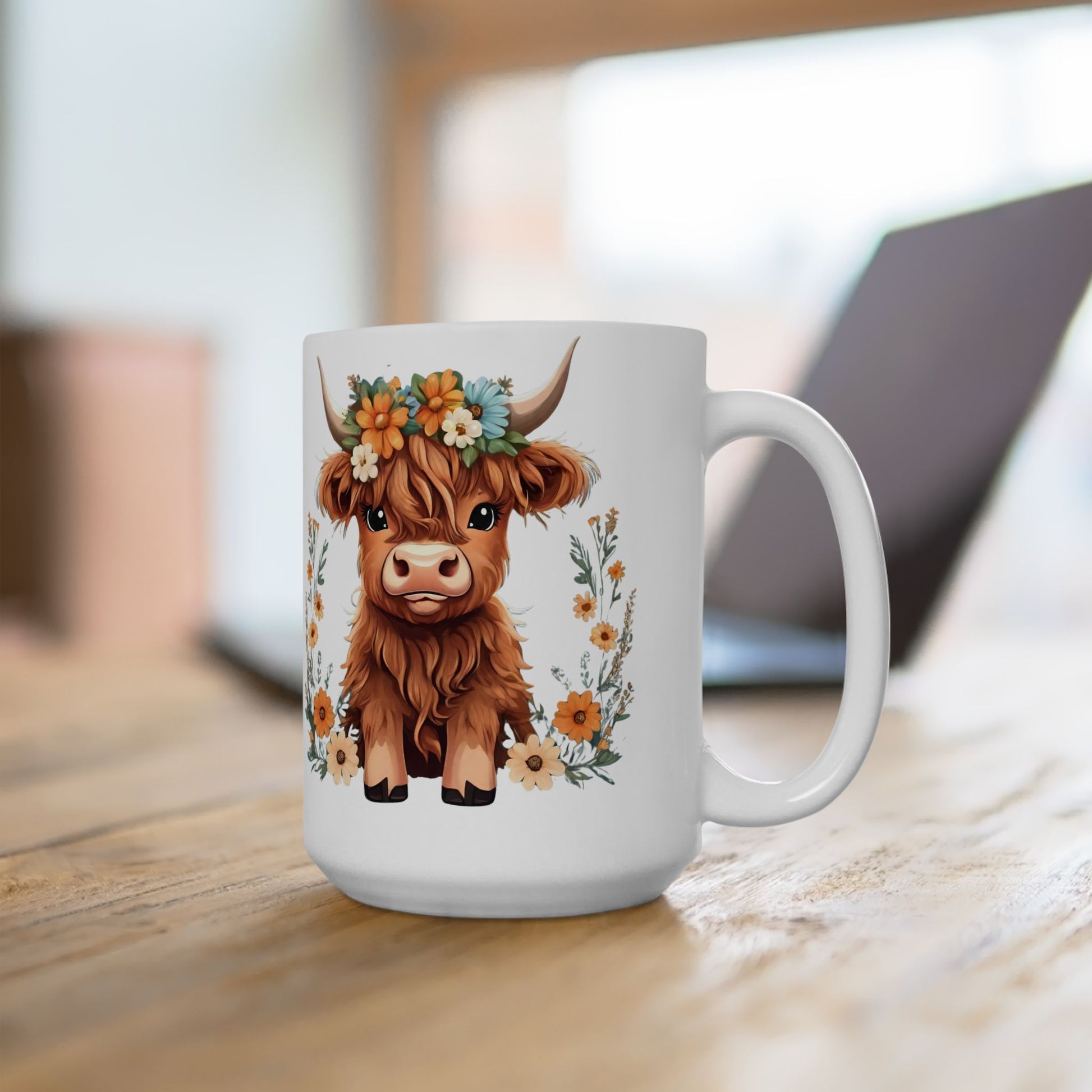 Mug - Udderly Adorable Ceramic Mug (11oz, 15oz) - aMOOsing Designs