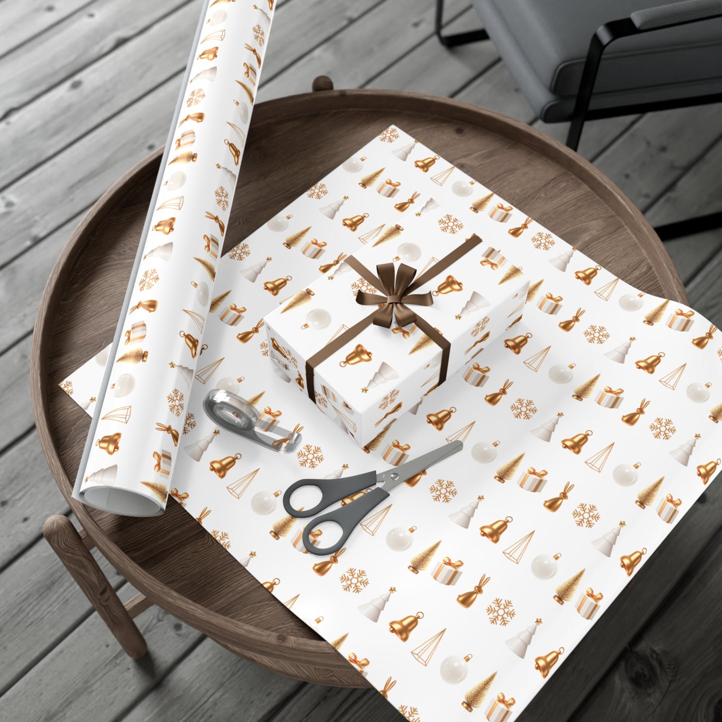 Festive Gift Wrap Paper – Elegant Holiday Design for All Occasions - aMOOsing Designs