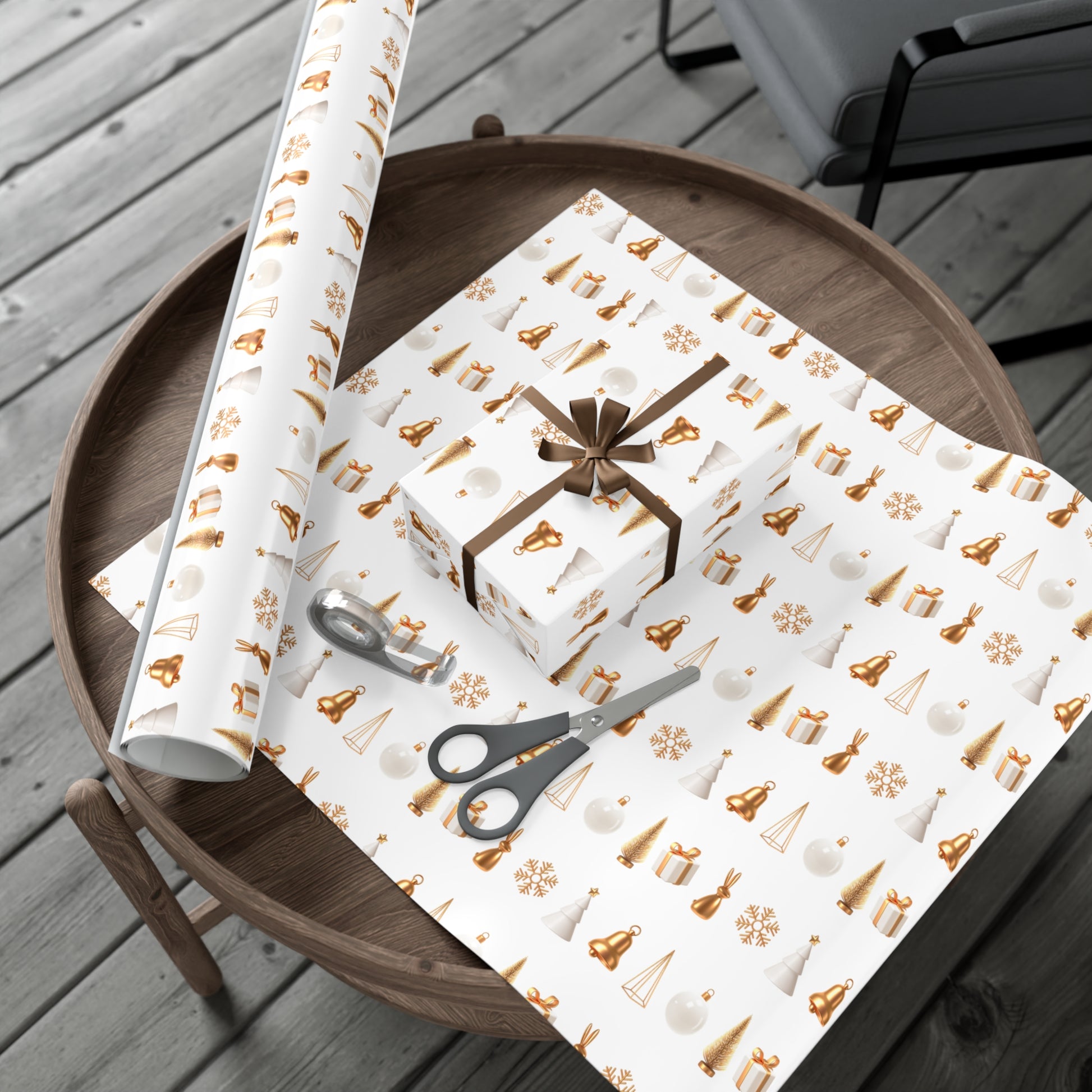 Festive Gift Wrap Paper – Elegant Holiday Design for All Occasions - aMOOsing Designs