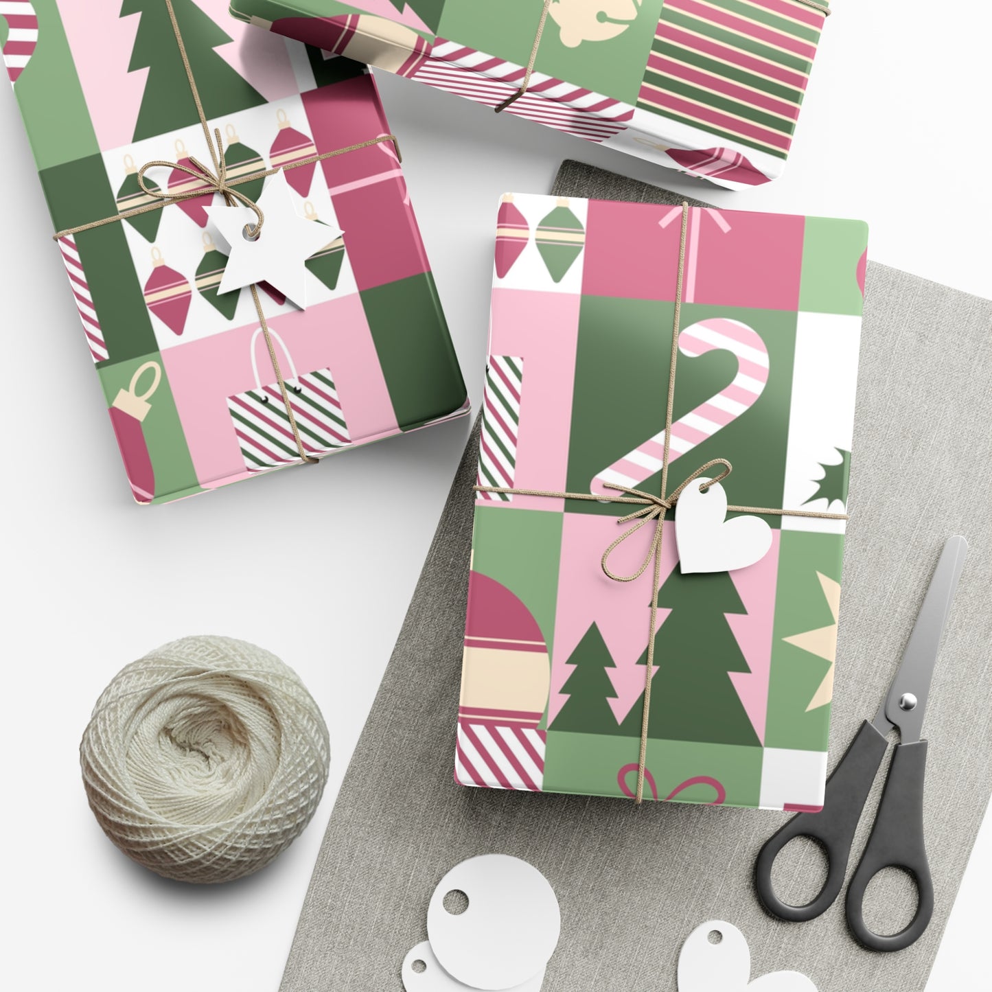 Festive Holiday Gift Wrap Papers - Christmas Patterns for Joyful Gifting - aMOOsing Designs