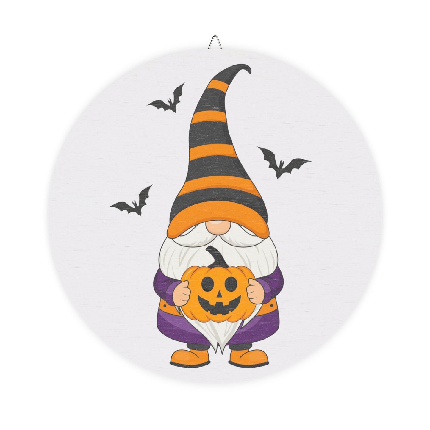 Halloween Gnome Wood Sign, Rustic Fall Decor, Seasonal Wall Art, Halloween Home Decoration, Gnome Pumpkin Sign