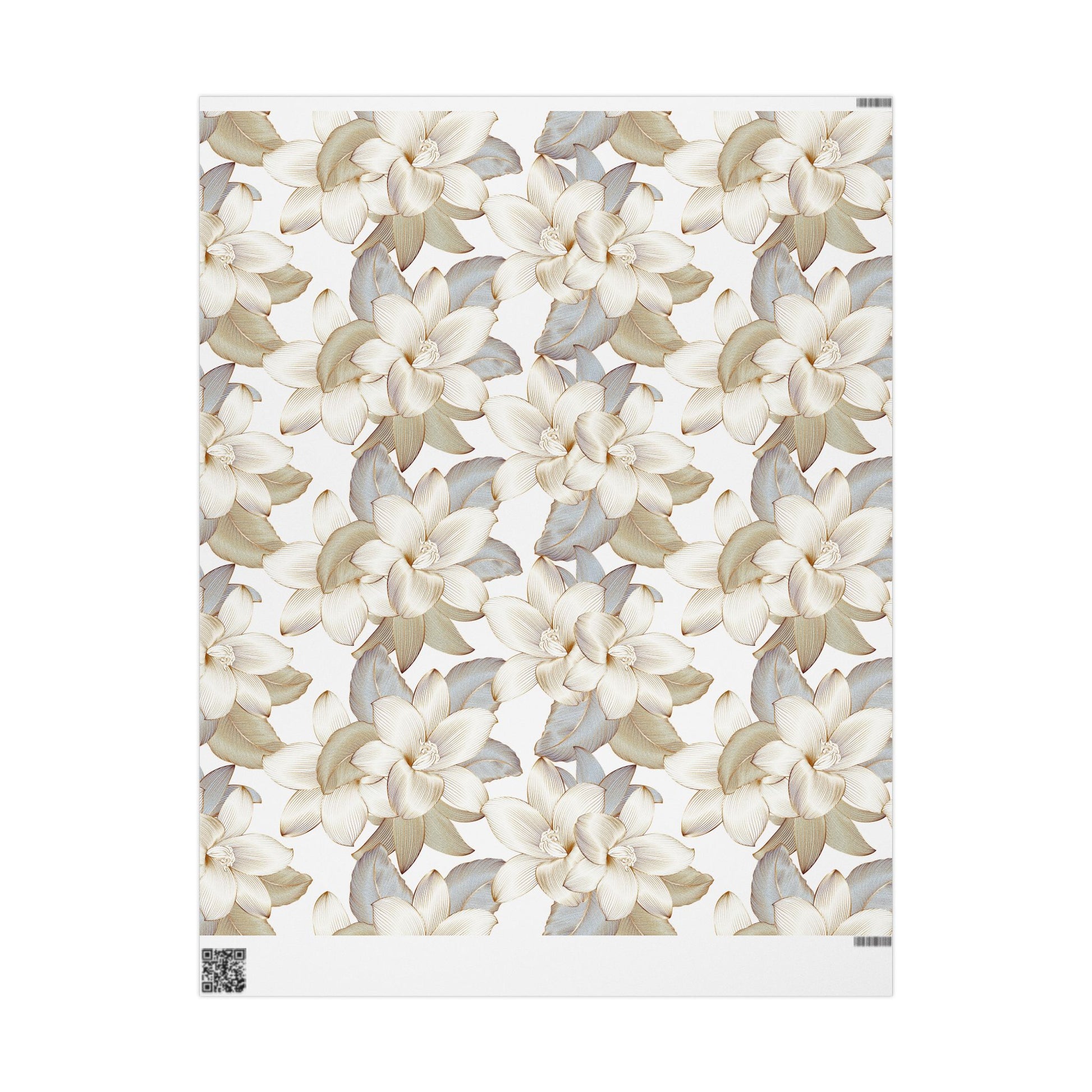 Elegant Floral Wrapping Paper, Gift Wrap for Special Occasions, Eco-Friendly Gift Wrapping, Wedding, Birthday, Christmas - aMOOsing Designs