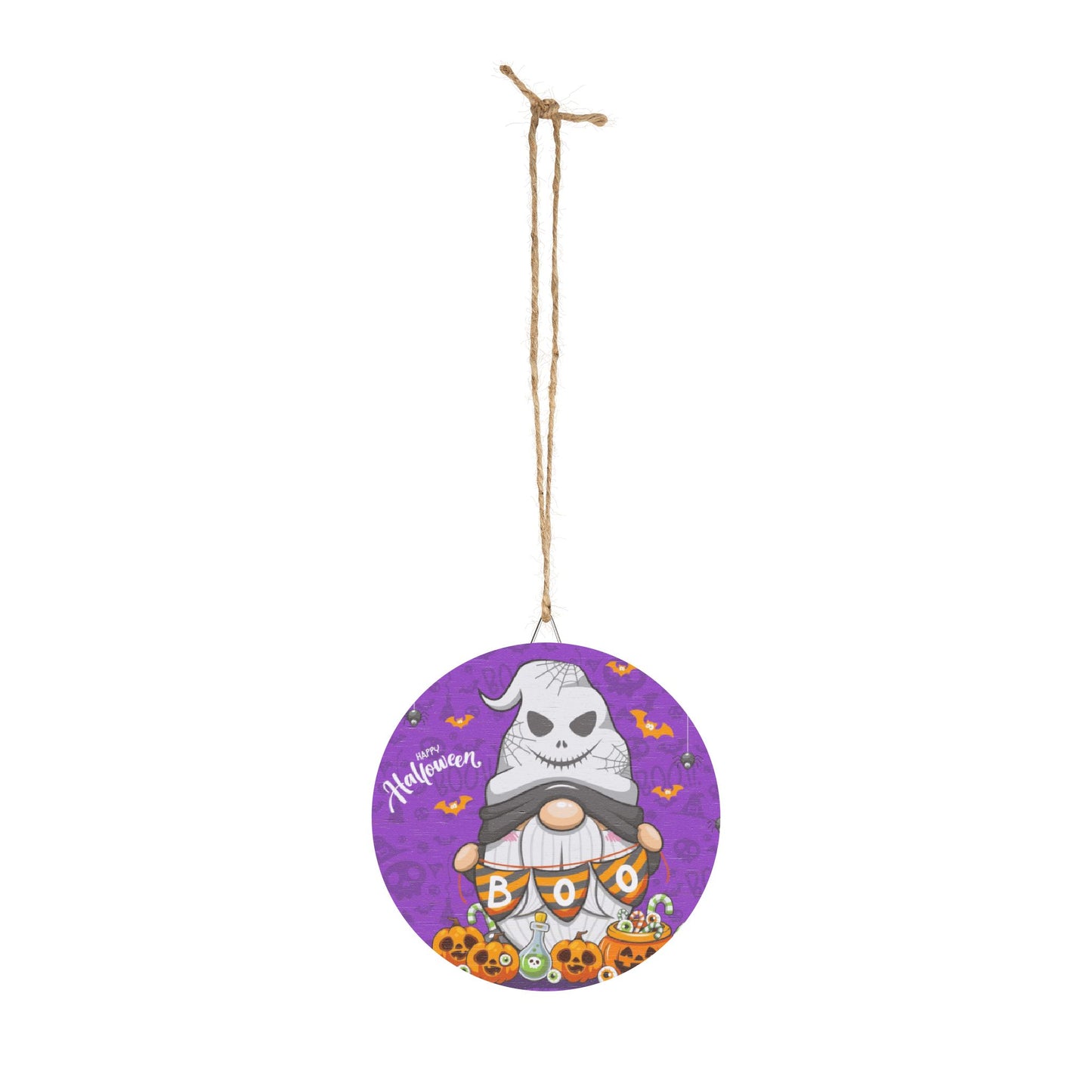 Wood Door Signs, Halloween Gnome Decor, Spooky Sign, Fall Wall Art, Rustic Halloween Decoration