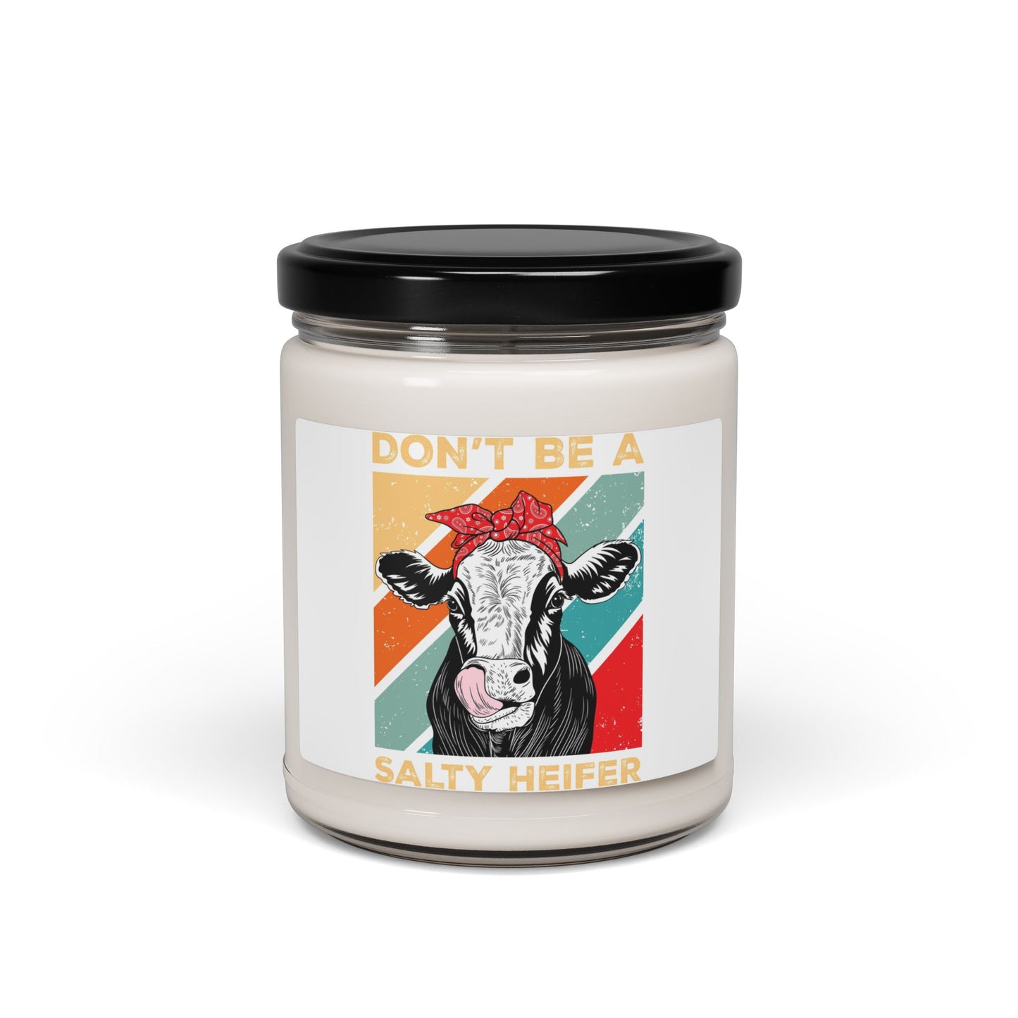 Funny Cow Scented Candle - Don't Be a Salty Heifer, Farmhouse Decor, Gift for Her, Cute Candle for Home, Country Living