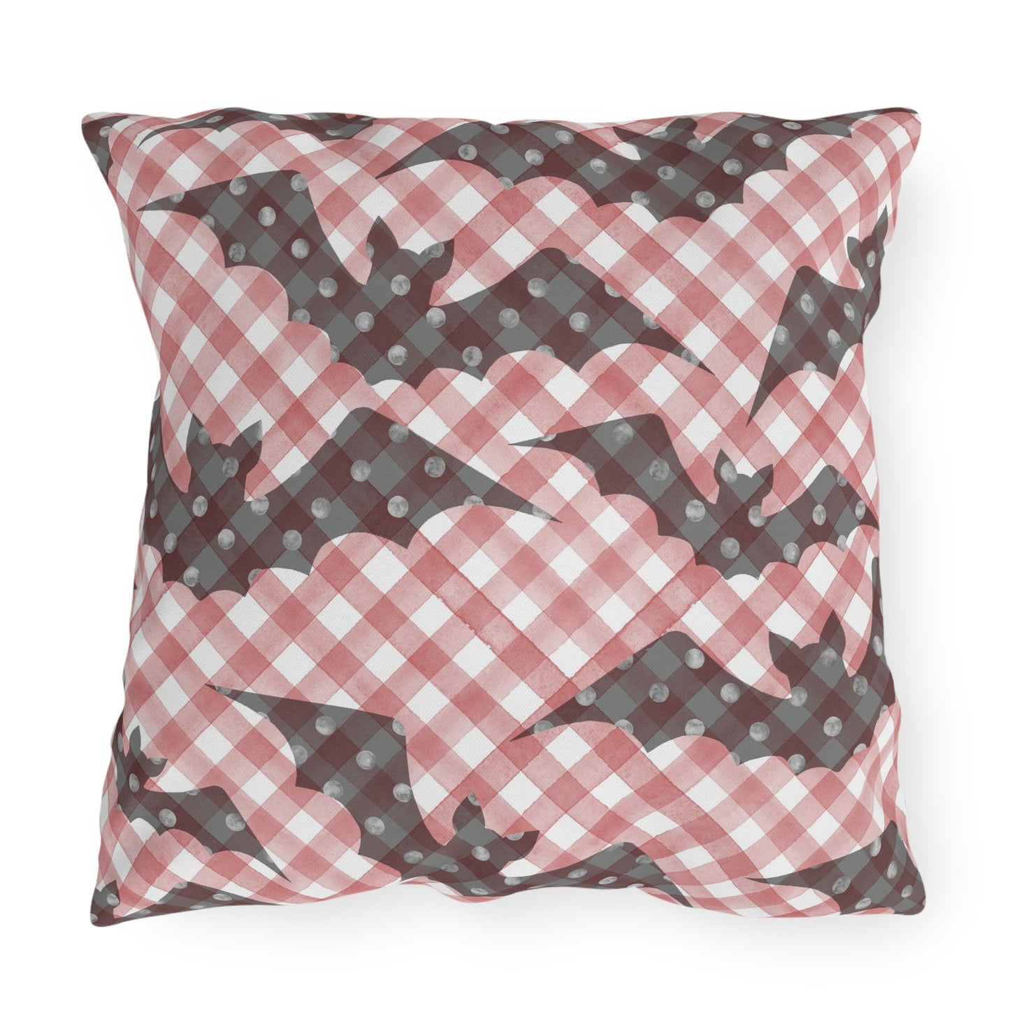 Going Batty- Halloween Outdoor Pillow - Cozy Decor, Garden Accent, Spooky Cushion, Haunted House, Fall Festivities