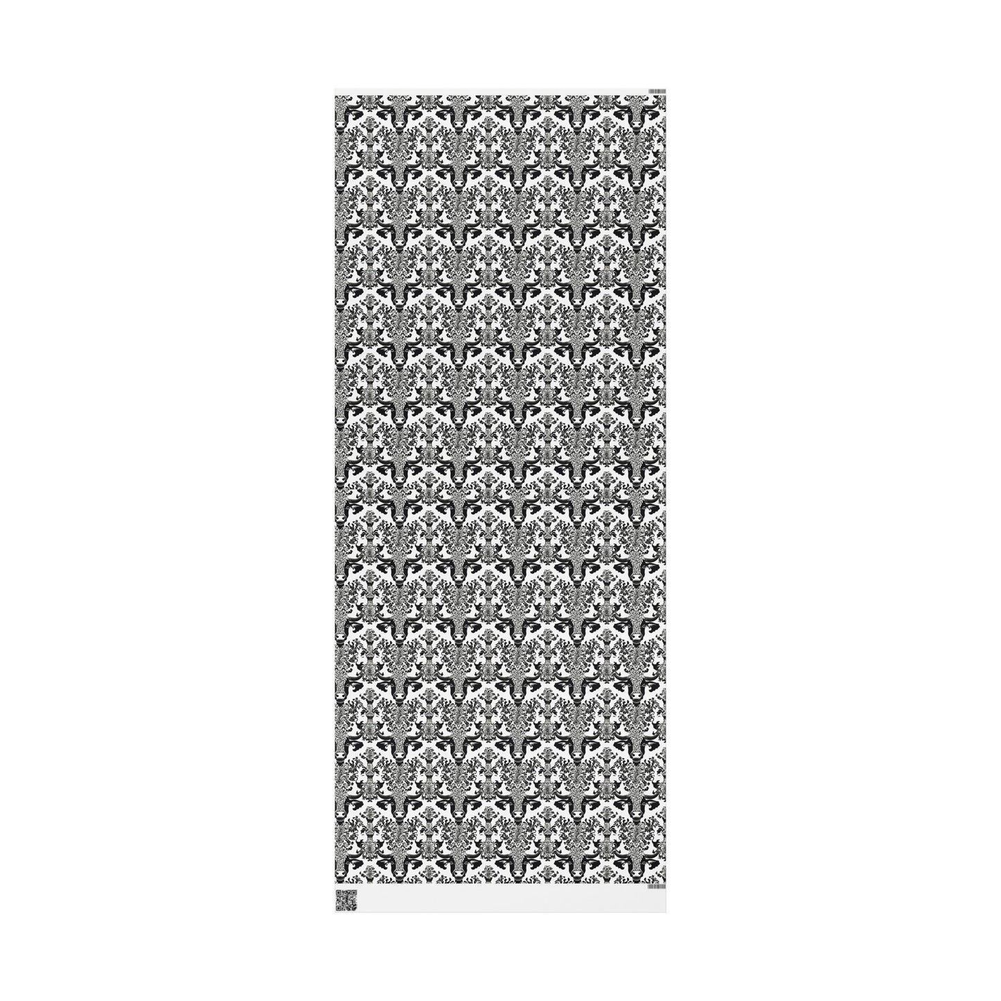 Elegant Wrapping Paper Roll, Versatile Gift Wrap for All Occasions, Black and White Vintage Design, Birthday, Wedding, Holiday, Special - aMOOsing Designs