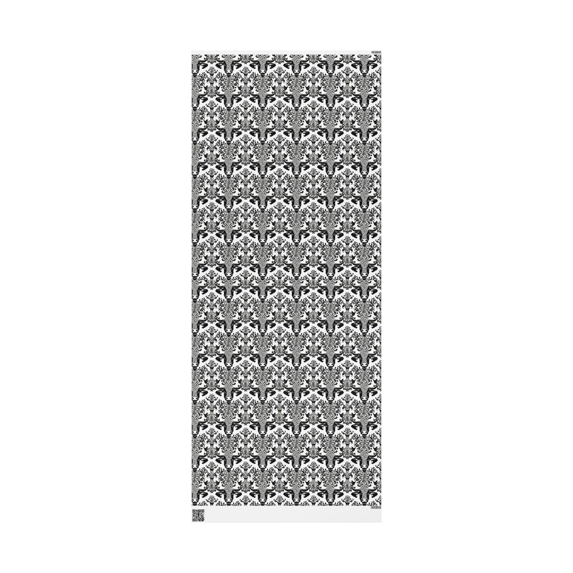 Elegant Wrapping Paper Roll, Versatile Gift Wrap for All Occasions, Black and White Vintage Design, Birthday, Wedding, Holiday, Special - aMOOsing Designs