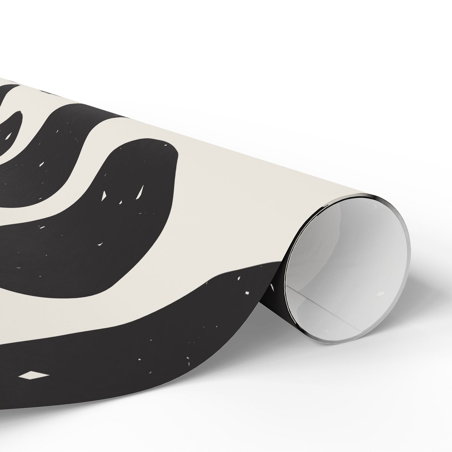 Chic Cow Print Wrapping Paper, Modern Gift Wrap, Stylish Packaging, Unique Black and White Design, Eco-Friendly Decorative - aMOOsing Designs