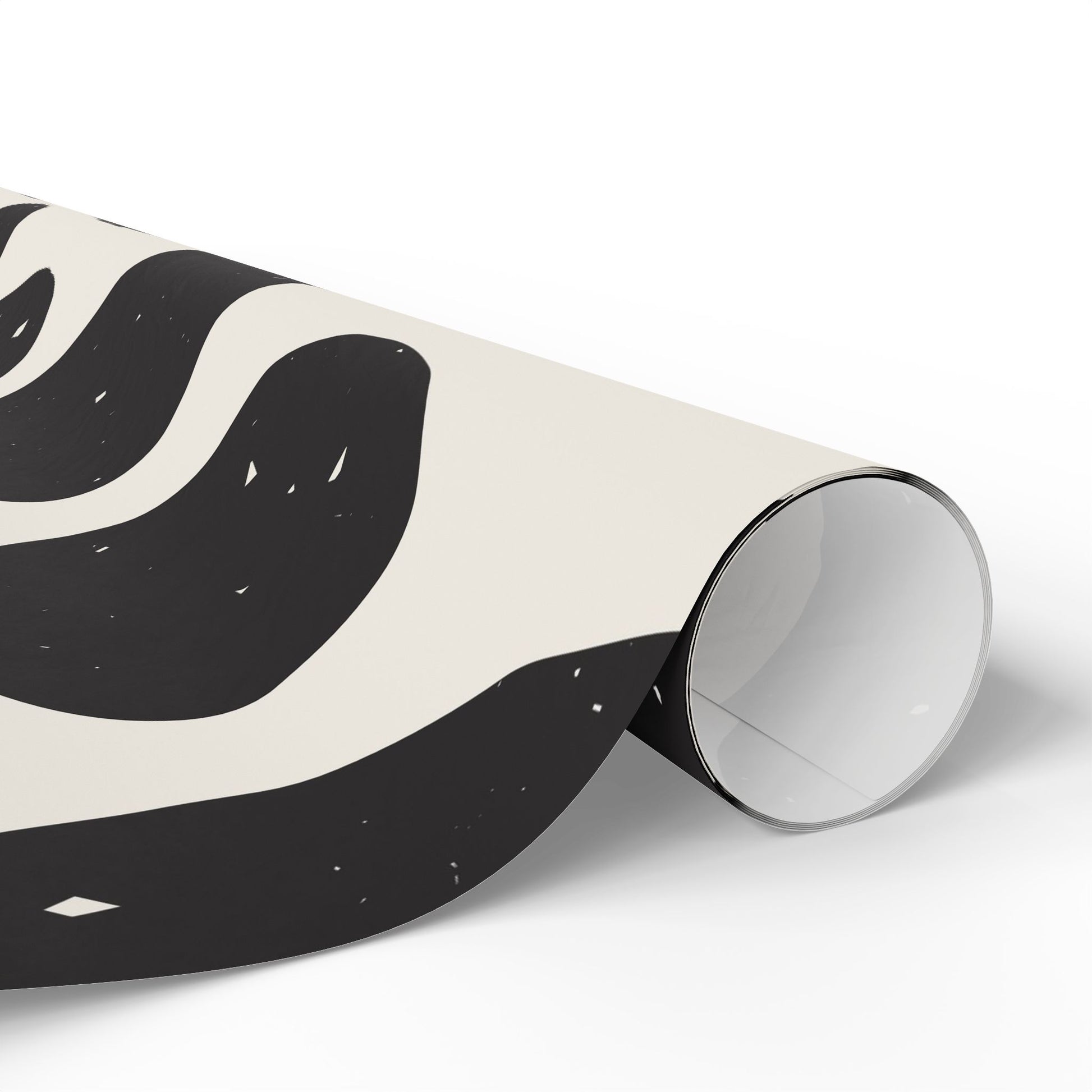 Chic Cow Print Wrapping Paper, Modern Gift Wrap, Stylish Packaging, Unique Black and White Design, Eco-Friendly Decorative - aMOOsing Designs