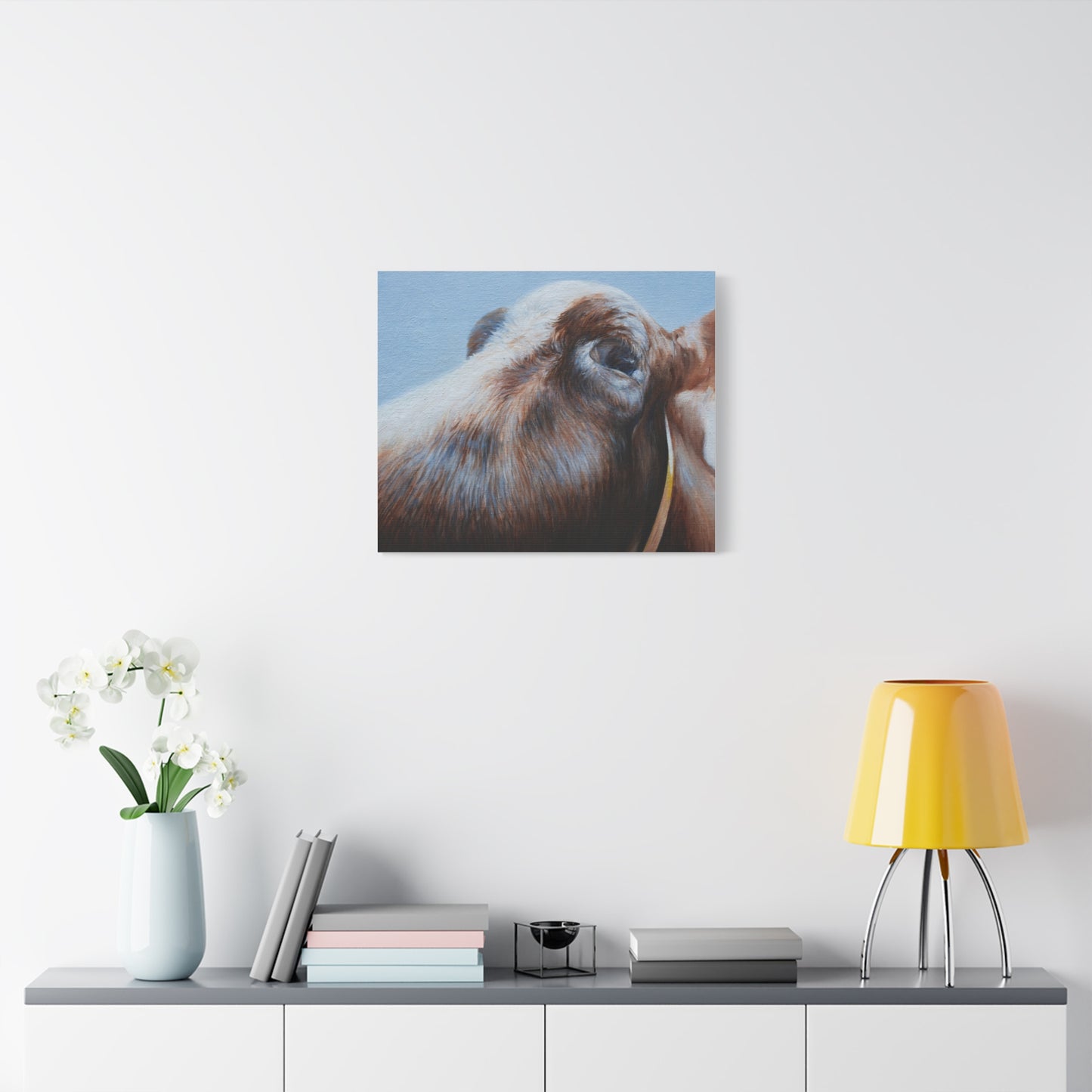 Farmhouse Chic Cow Art Canvas - Perfect for Country Decor - aMOOsing Designs