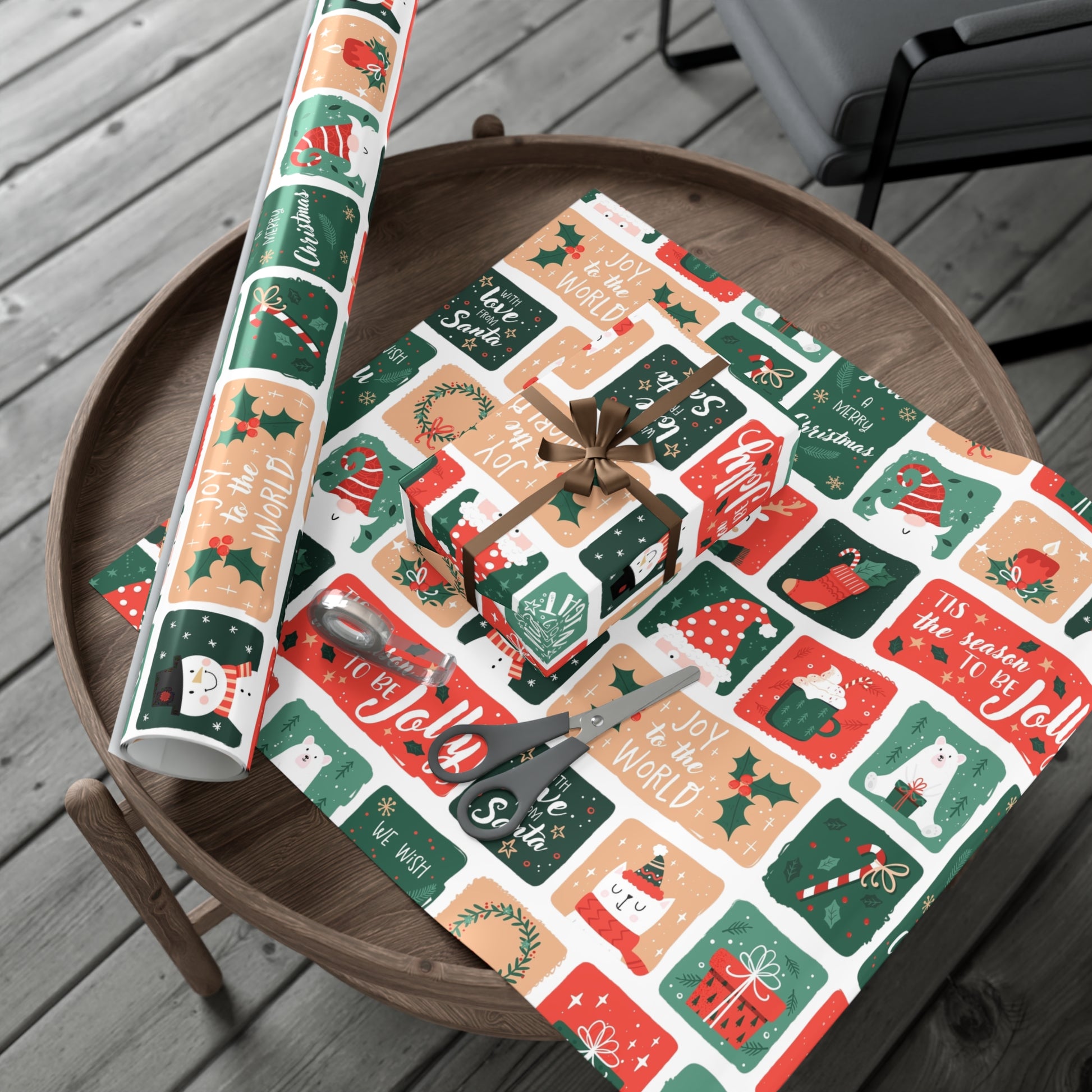 Festive Holiday Gift Wrap Papers – Jolly Designs for Christmas Celebrations - aMOOsing Designs