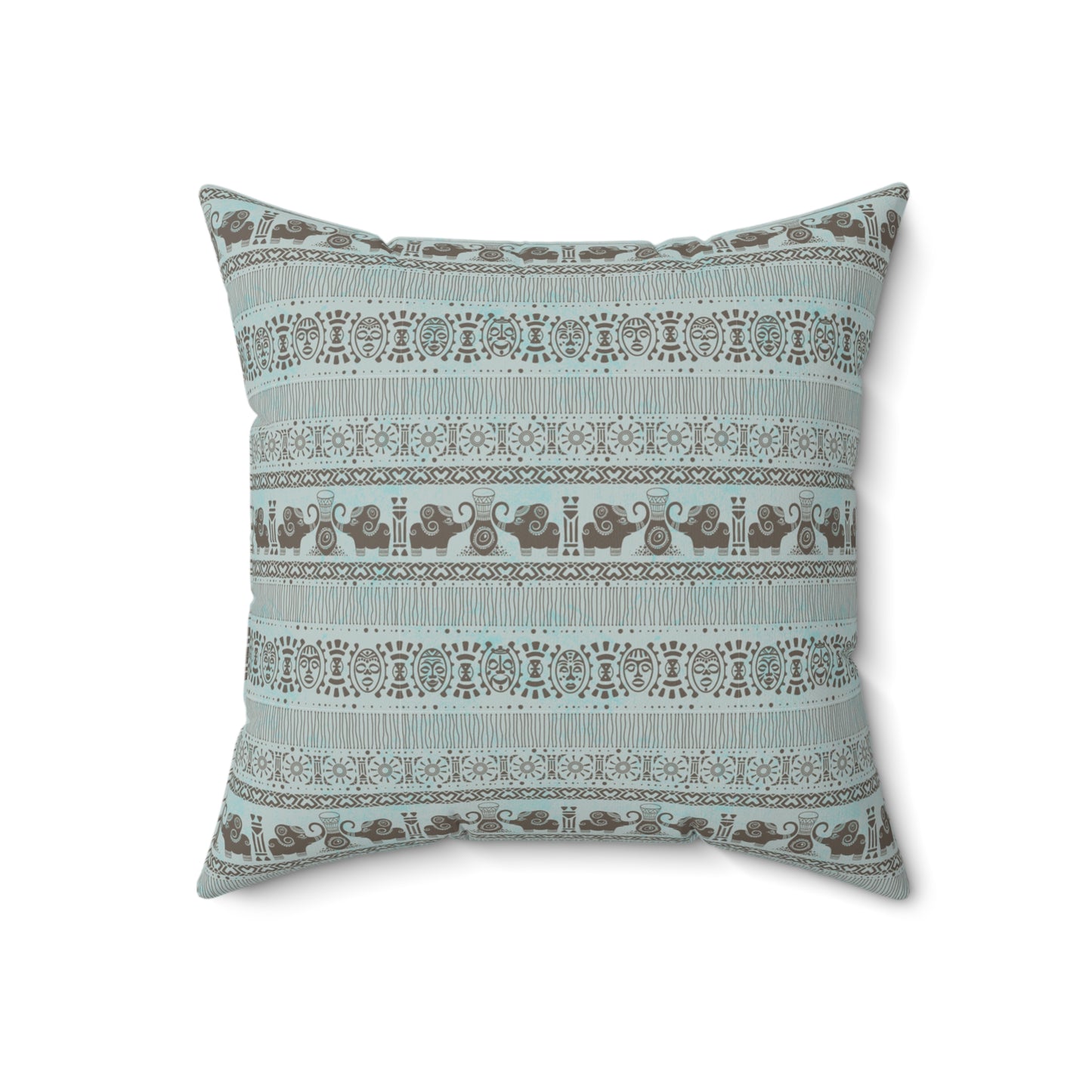 Boho Decorative Pillow | Cozy Square Cushion with Floral Pattern for Living Room, Bedroom Decor
