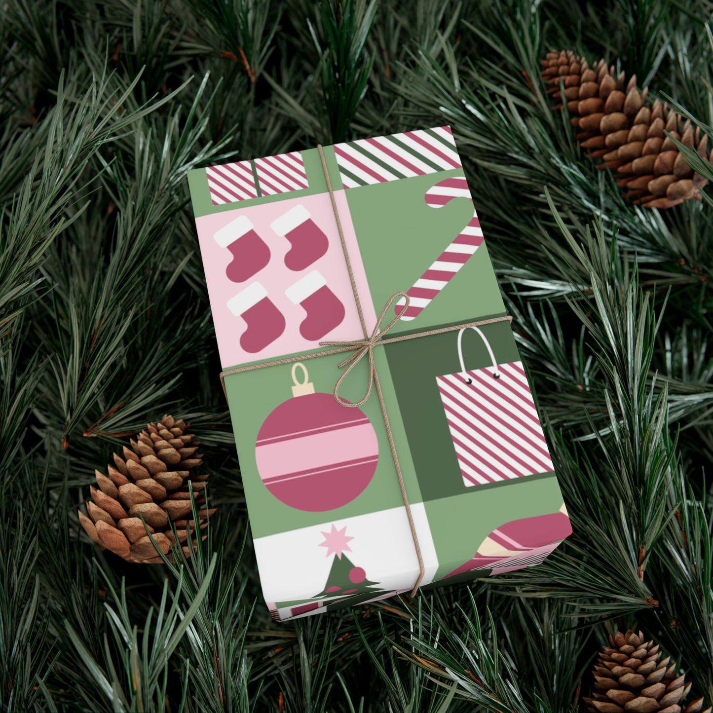 Festive Holiday Gift Wrap Papers - Christmas Patterns for Joyful Gifting - aMOOsing Designs