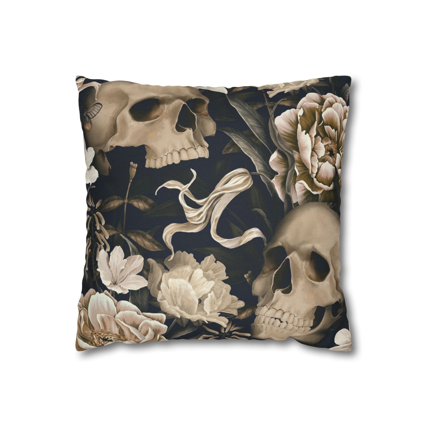 Gothic Floral Skull Pillowcase - Cozy Home Decor, Halloween Accessories, Dark Aesthetic Gifts, Gothic Style Pillow Cover, Unique [...]