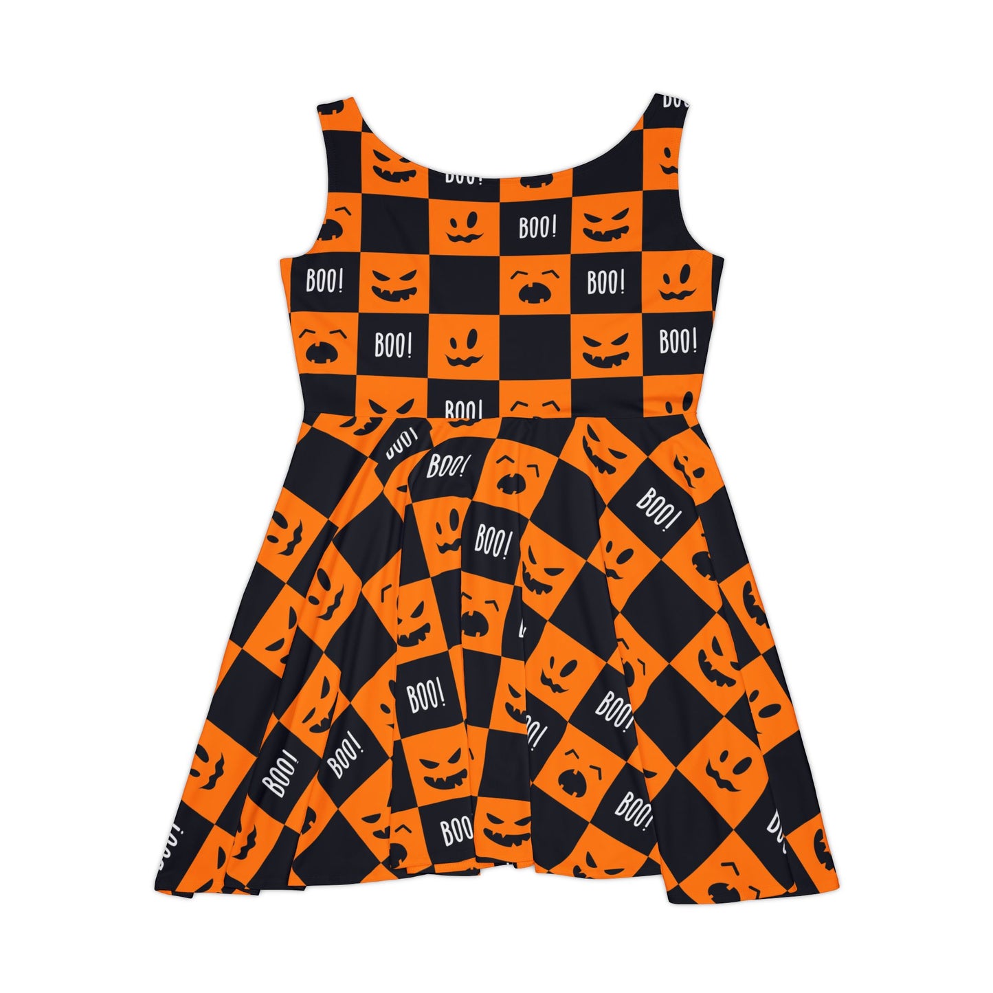 Spooky Halloween Skater Dress | Fun Fall Party Outfit, Cute Costume, Trick or Treat Dress, Festive Fashion, Boo Wear