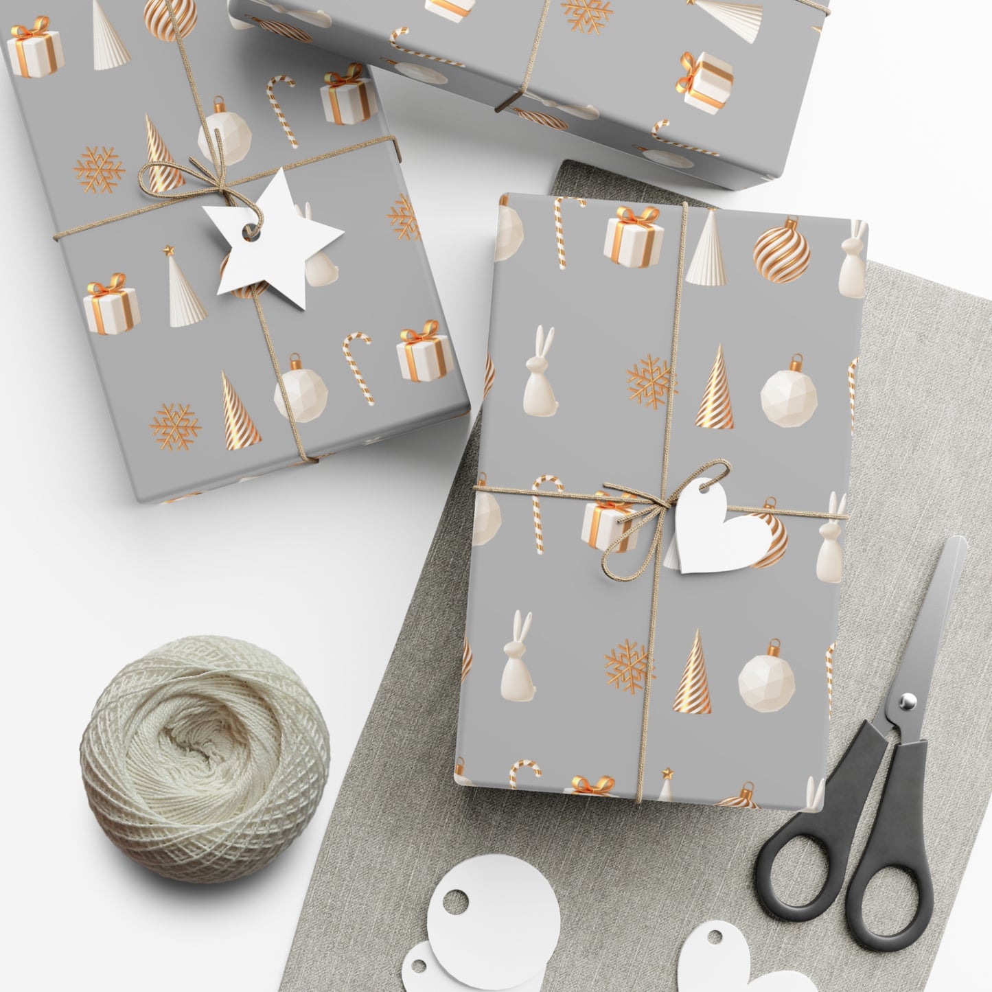 Silver and Gold- Classical, Elegant Gift Wrapping Papers - aMOOsing Designs