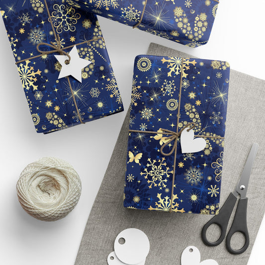 Elegant Holiday Wrapping Paper - Festive Gift Wrap, Christmas, Winter Celebrations, Eco-Friendly, Decorative Packaging