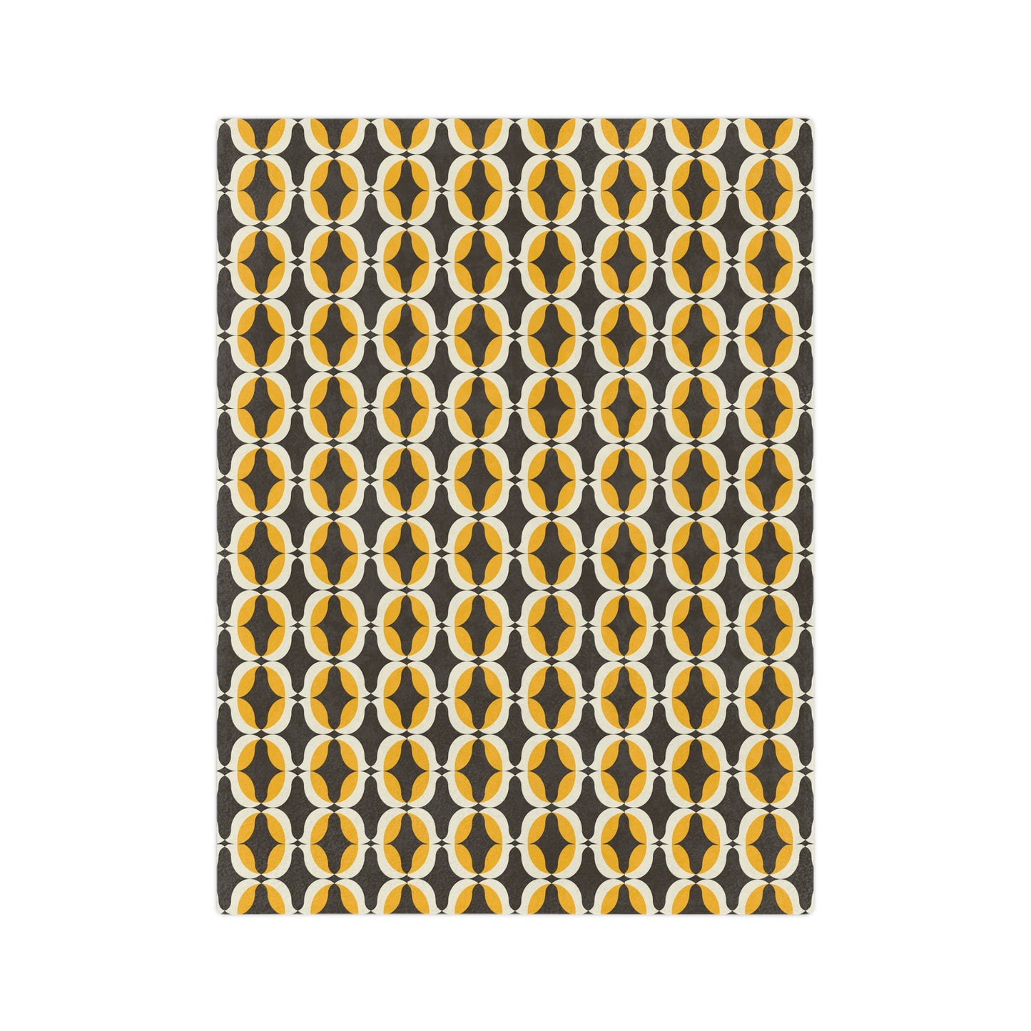 Cozy Geometric Velveteen Microfiber Blanket for Home, Chic Throw Blanket, Soft Fleece Blanket, Modern Decor