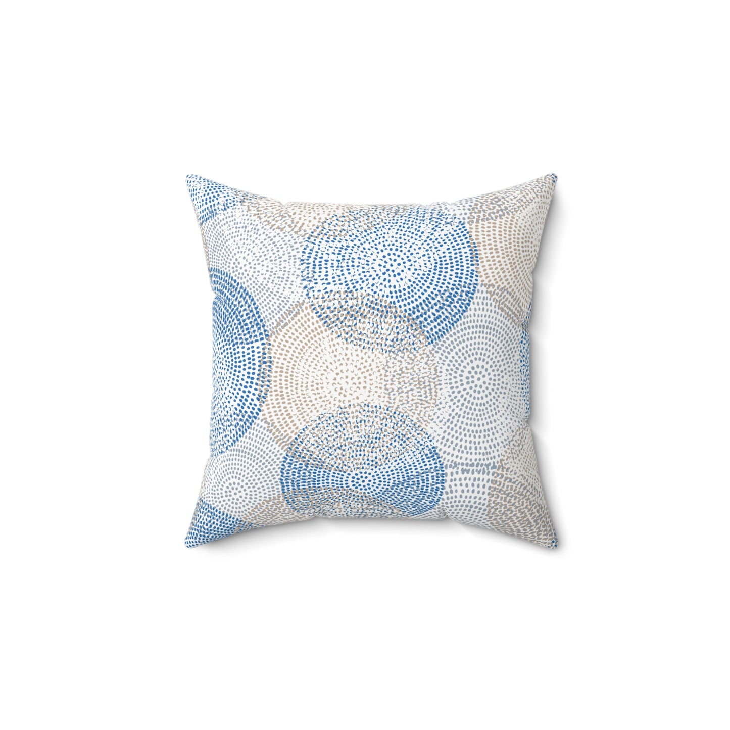 Abstract Blue Circle Pillow, Cozy Home Decor, Throw Pillow for Living Room, Bedroom Accent, Modern Cushion Cover, Unique Gift - aMOOsing Designs