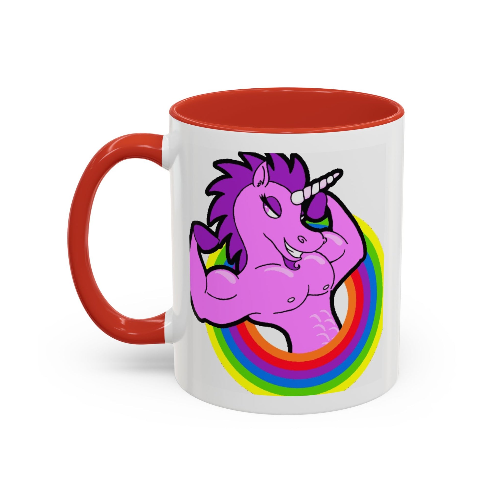 Mug Flexing Unicorn Coffee Mug (11, 15oz) - aMOOsing Designs