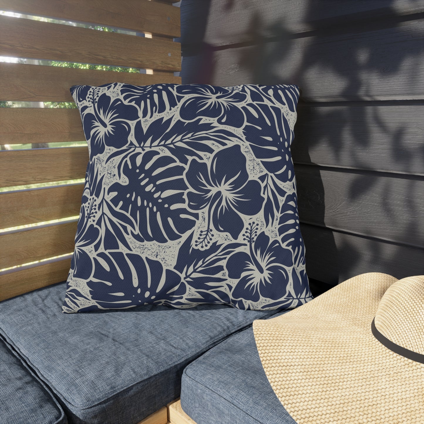 Tropical Outdoor Pillows - Elegant Home Decor, Garden Accessories, Patio Cushions, Summer Style, Nautical Vibe, Floral - aMOOsing Designs