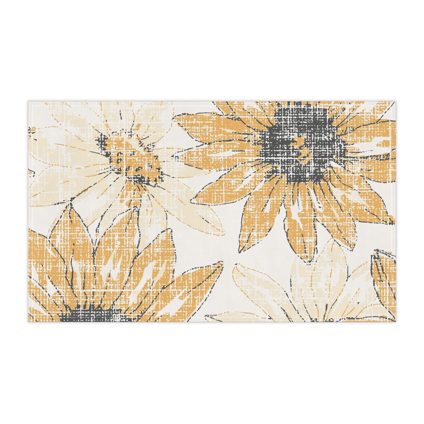 Sunflower Print Tea Towels, Decorative Kitchen Towels, Summer Decor, Gifts for Home, Floral Kitchen Essentials