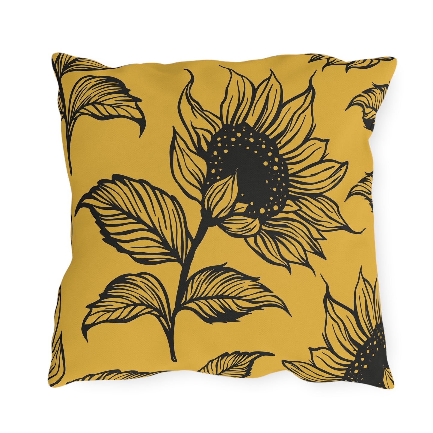 Sunflower Outdoor Pillows - Boho Garden Decor, Patio Cushion, Summer Vibes, Home Accessories, Seasonal Style, Outdoor Cushions, Decorative