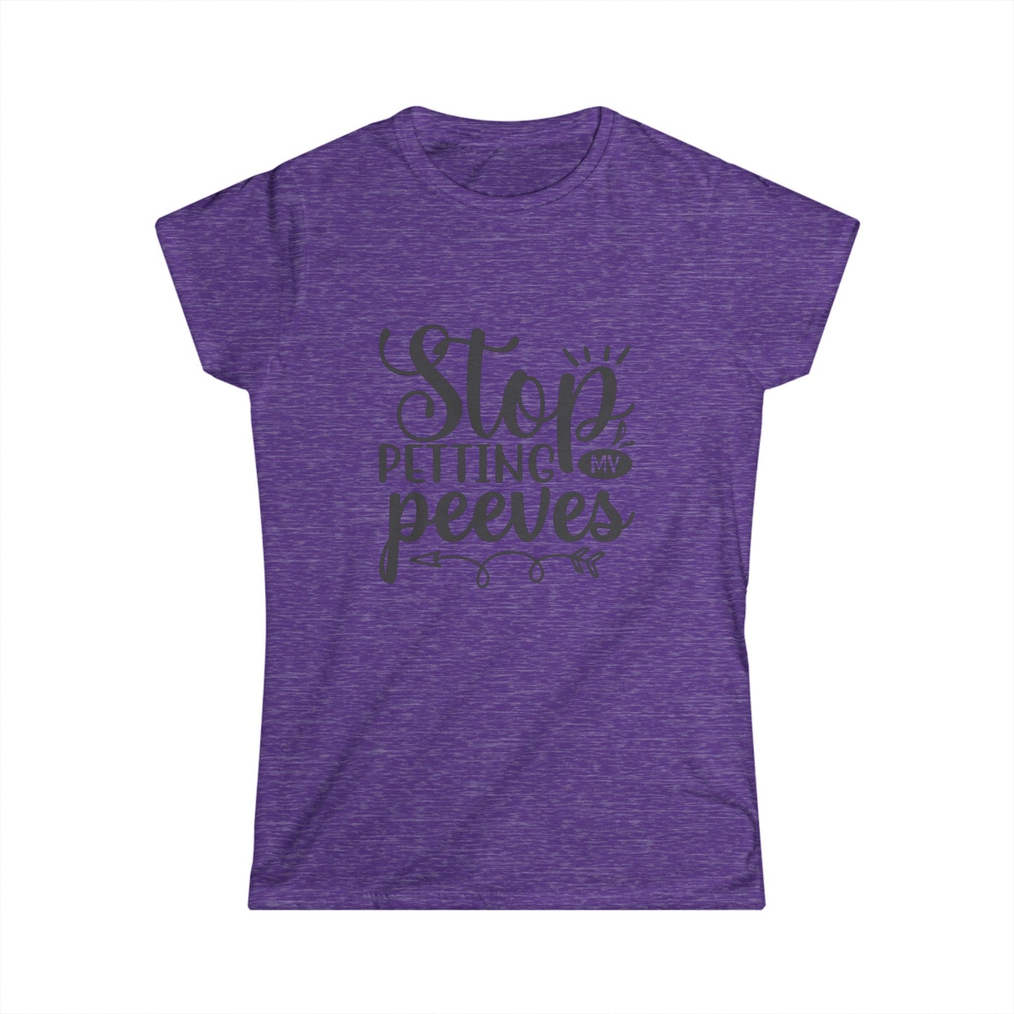 Funny Womens Tee - Stop Petting My Peeves Shirt - aMOOsing Designs