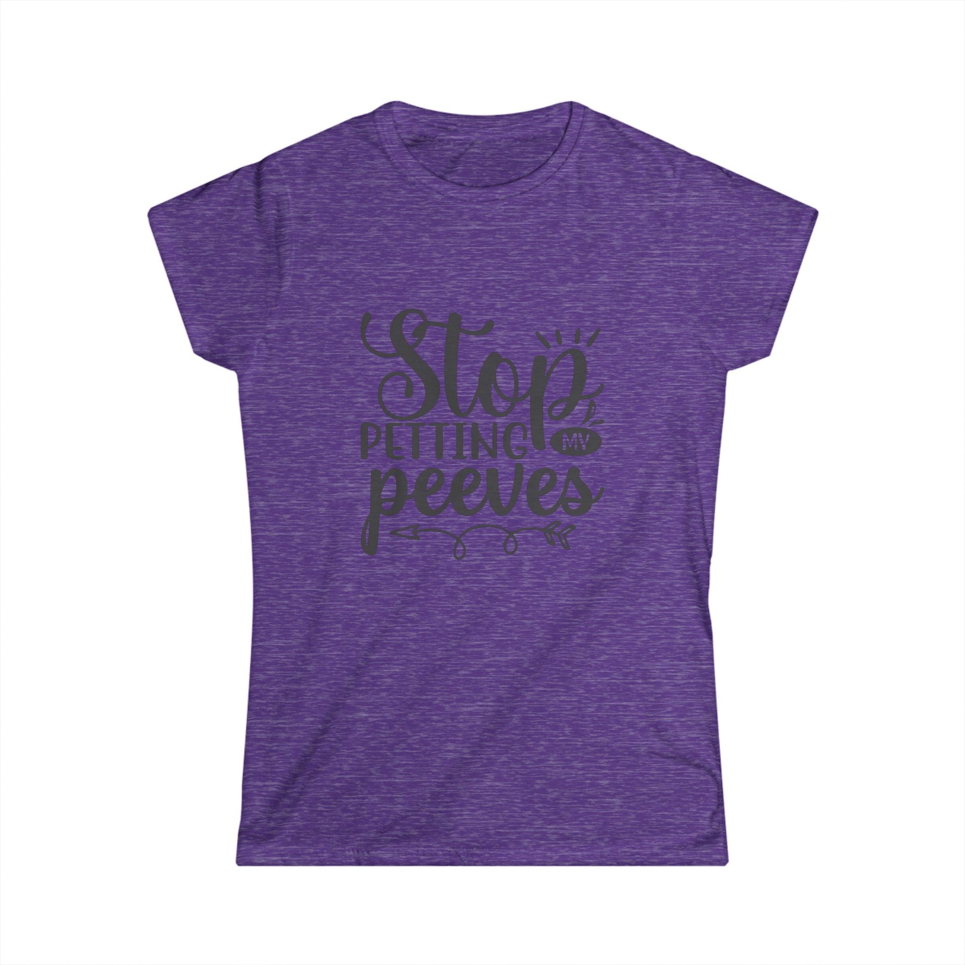 Funny Womens Tee - Stop Petting My Peeves Shirt - aMOOsing Designs