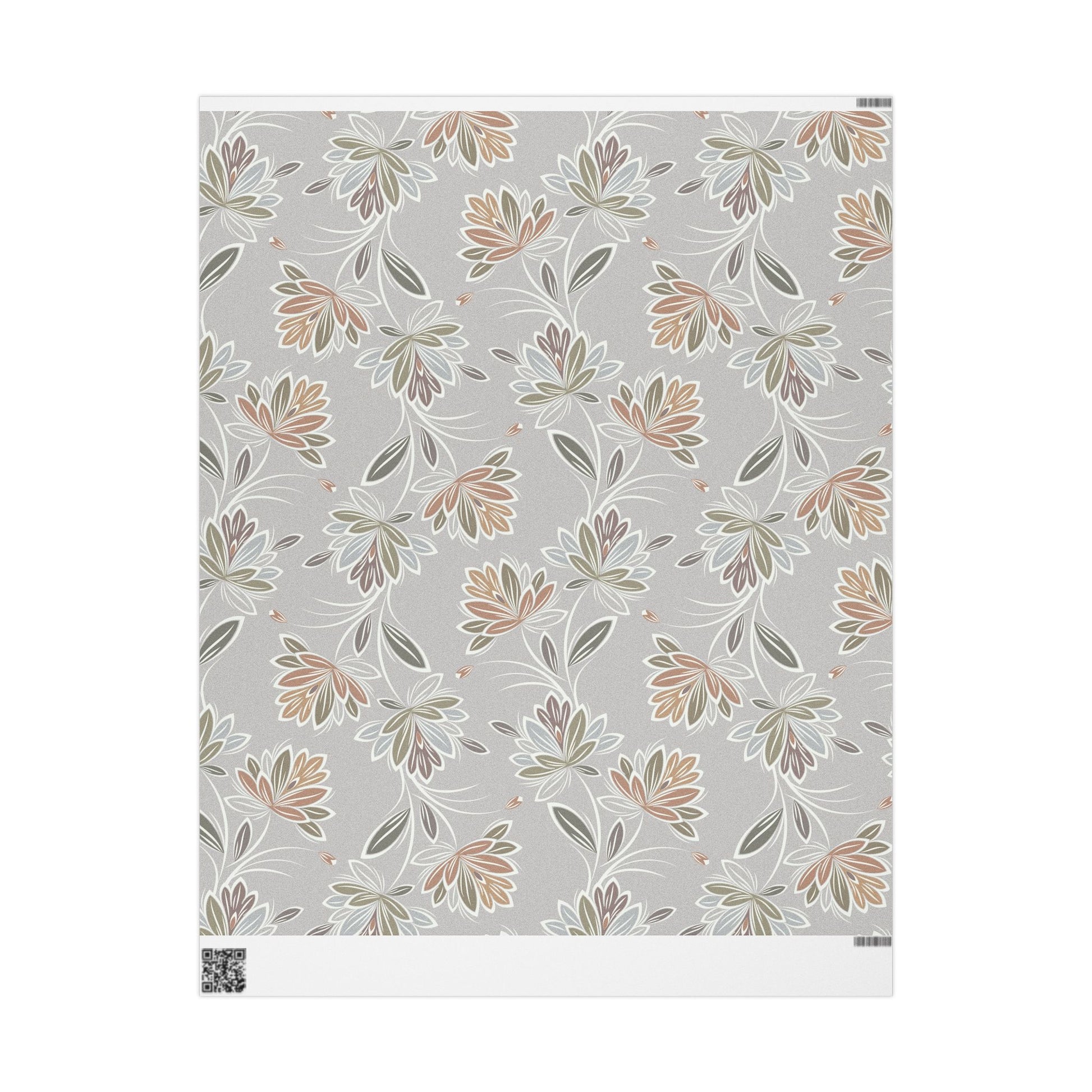 Floral Wrapping Paper - Elegant Gift Wrap for Special Occasions, Eco-Friendly, Birthday, Wedding, Holiday Gifts - aMOOsing Designs