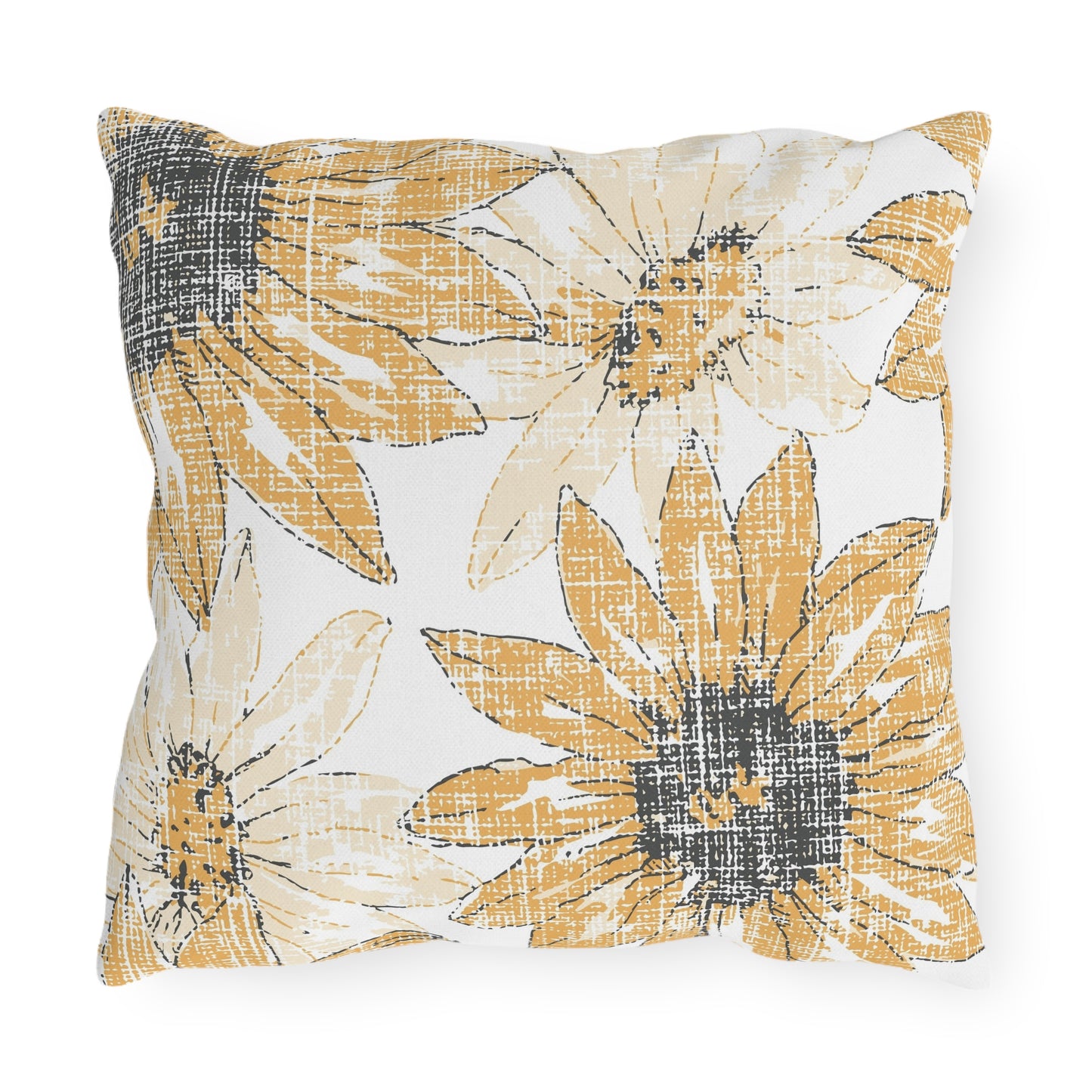 Sunflower Outdoor Pillows, Floral Patio Decor, Summer Cushions, Garden Pillow, Boho Home Accessories