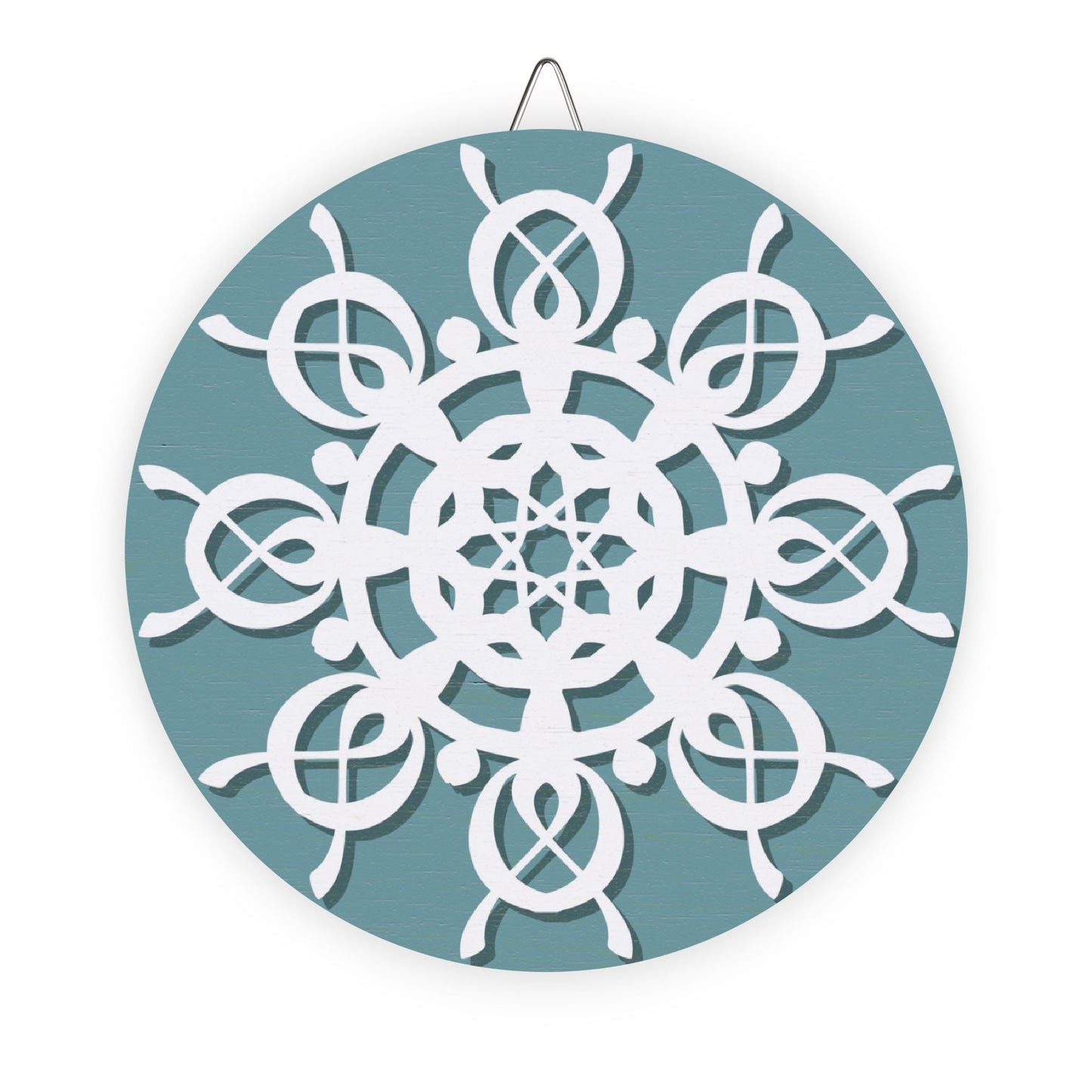 Winter Snowflake Wood Sign | Holiday Decor, Rustic Home Decor, Seasonal Wall Art, Christmas Ornament, Handmade Sign