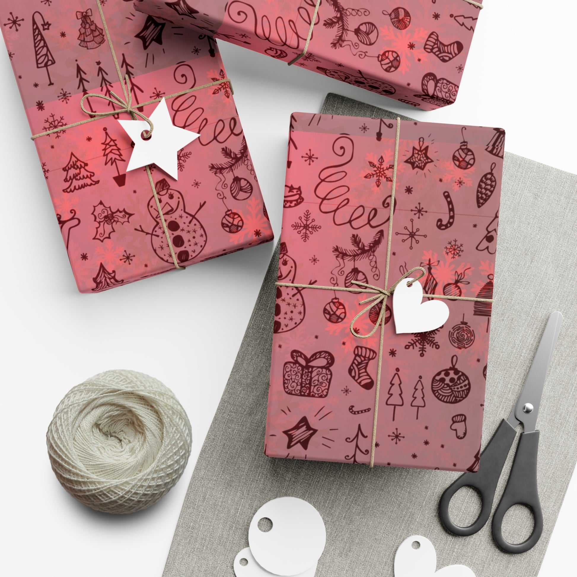 Festive Holiday Gift Wrap Paper - Cute Christmas Patterns for All Occasions - aMOOsing Designs