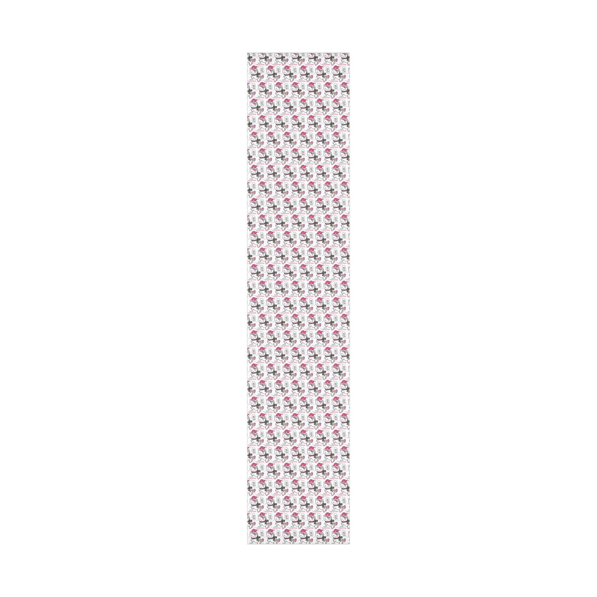 Wrapping Paper - Merry Christmas Gift Wrap Paper with Santa Unicorn Design - aMOOsing Designs