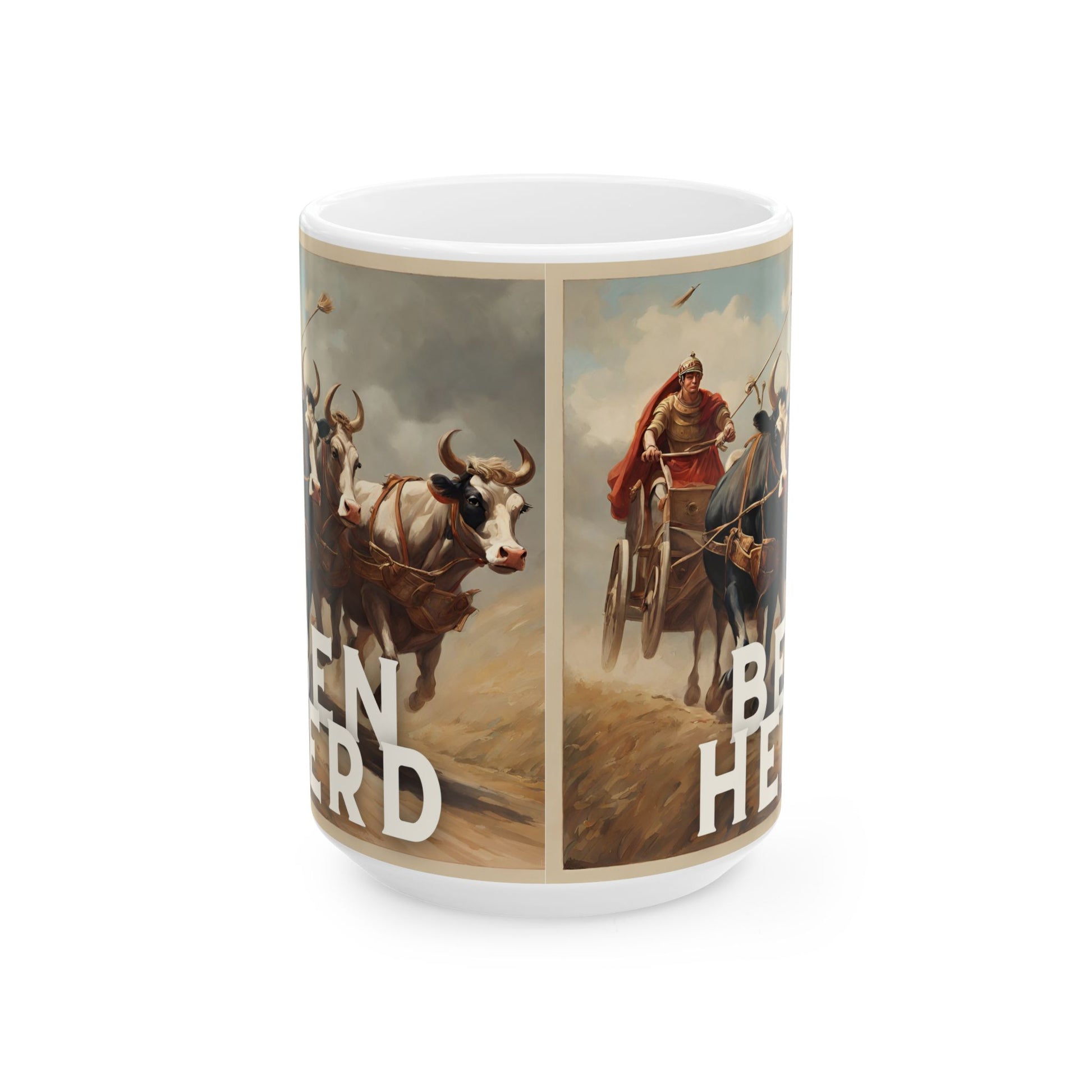 Funny Mug - Ben Herd Ceramic Coffee Cup (11oz, 15oz) - aMOOsing Designs