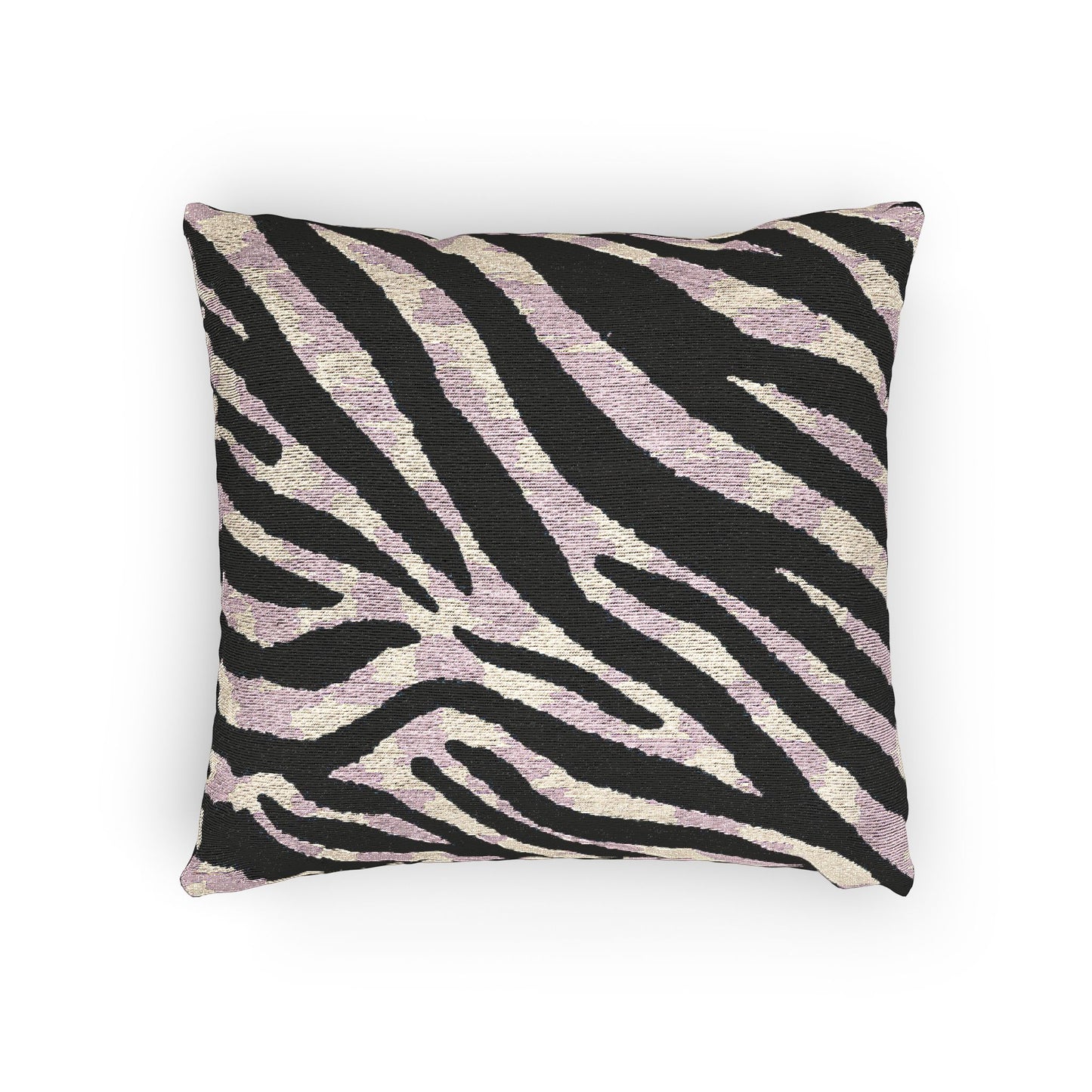 Zebra Print Woven Pillow, Stylish Decor, Modern Home Accents, Animal Print Cushion, Boho Chic Throw Pillow, Living Room Pillow