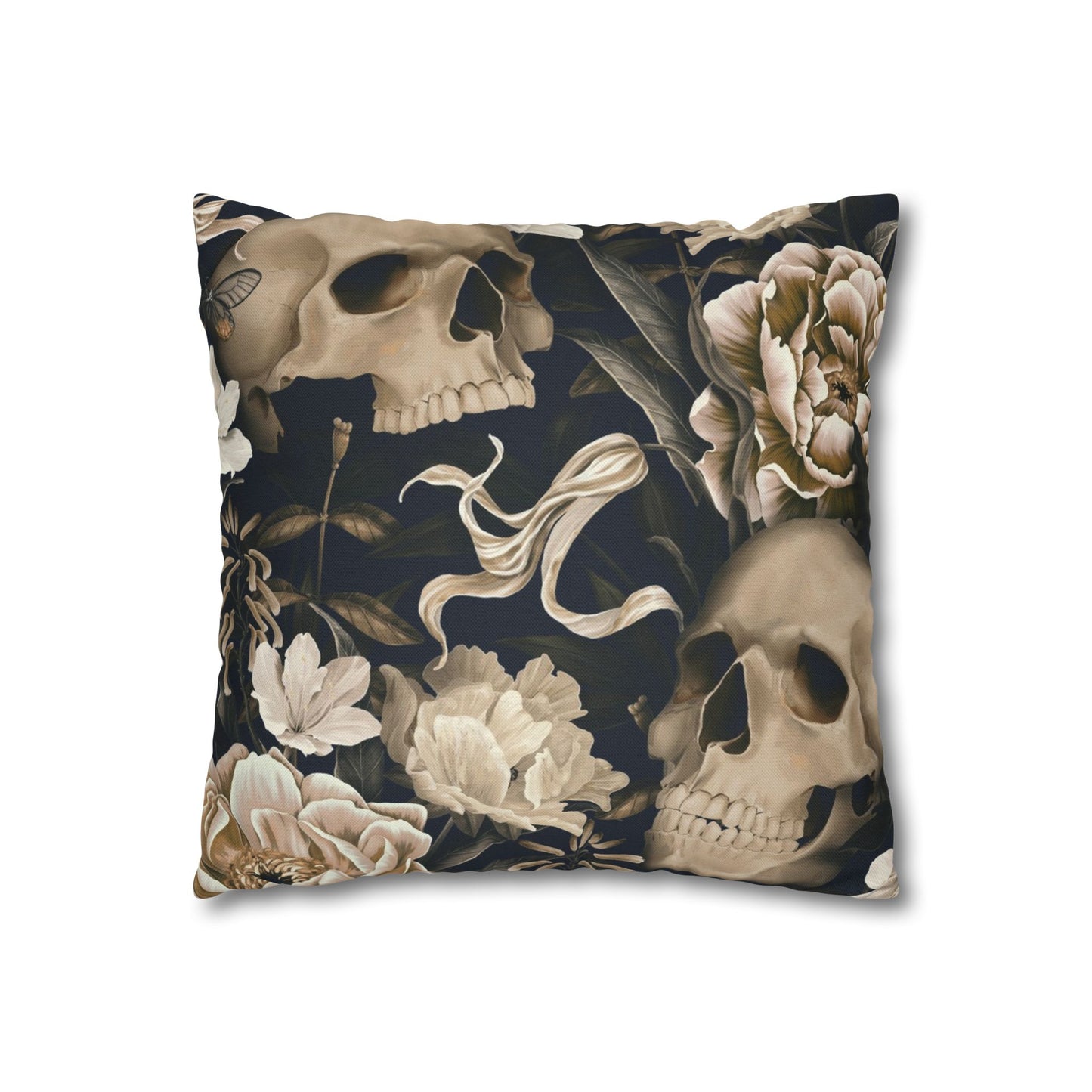 Gothic Floral Skull Pillowcase - Cozy Home Decor, Halloween Accessories, Dark Aesthetic Gifts, Gothic Style Pillow Cover, Unique [...]