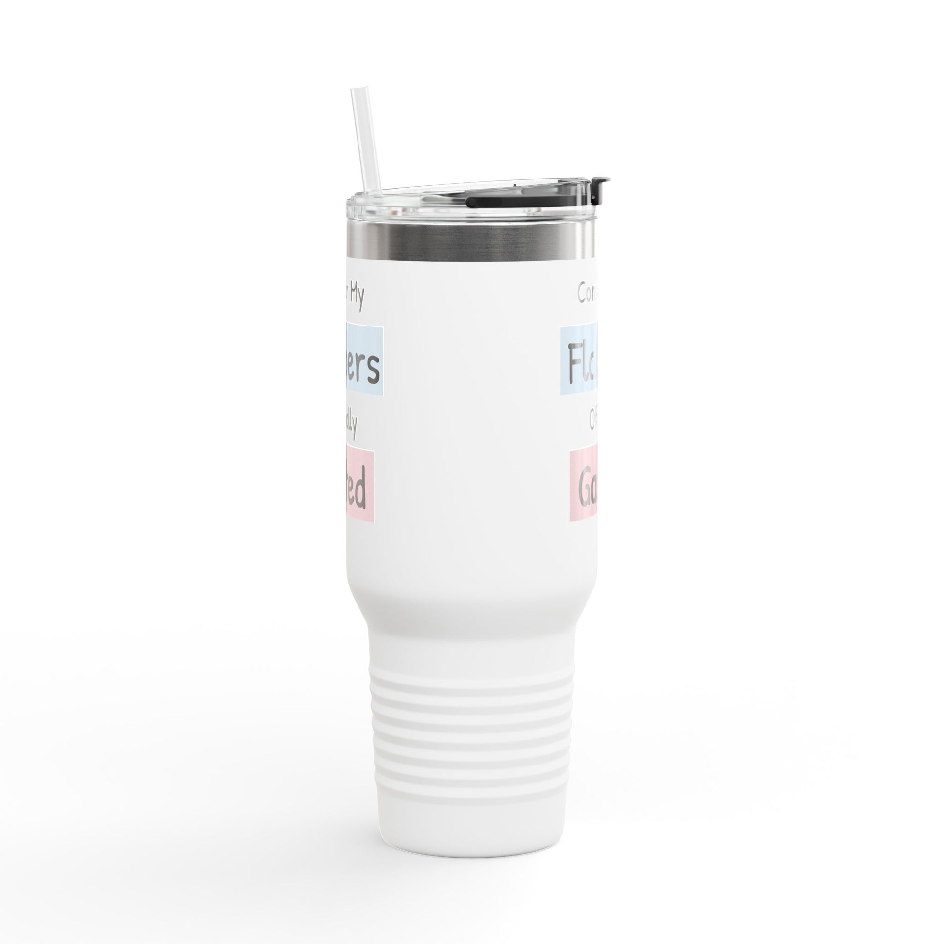 Funny Insulated Travel Mug - 40oz 'Consider My Flabbers Officially Gasted' - aMOOsing Designs