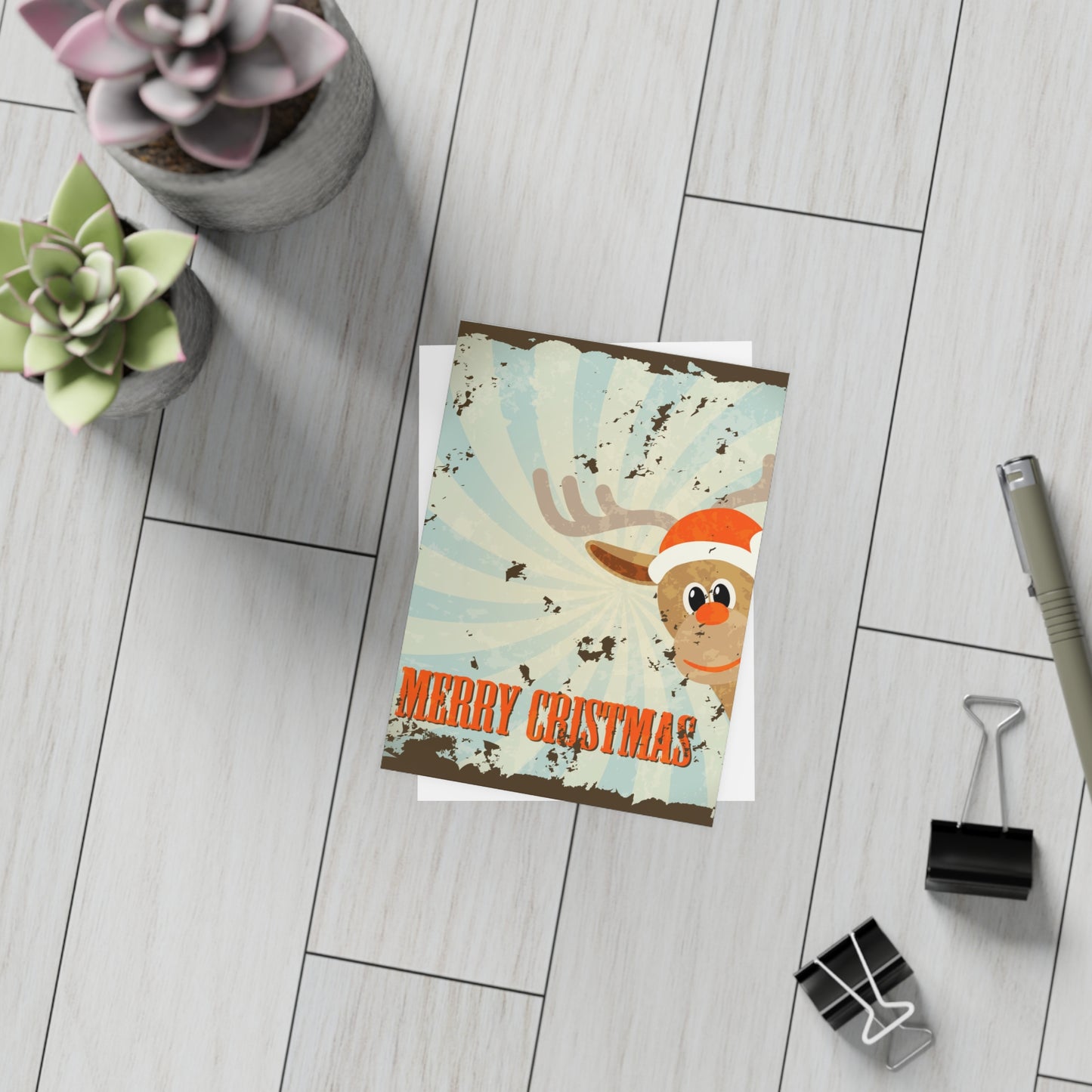 Christmas Postcard Set, Vintage Holiday Cards, Festive Greeting Cards, Fun Gift, Seasonal Mail, Envelopes Included