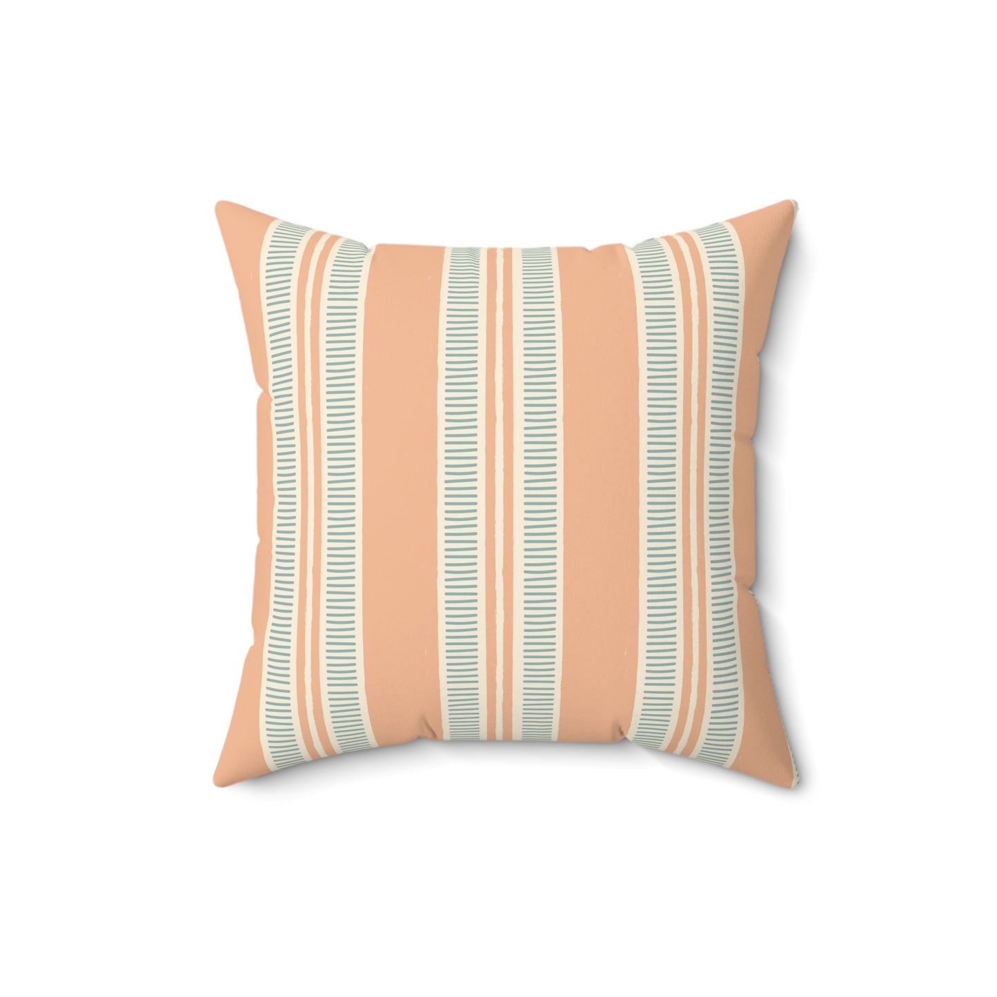 Modern Minimalist Square Pillow, Cozy Decorative Cushion for Living Room, Gift for Home Decor Lovers, Neutral Striped Accent - aMOOsing Designs