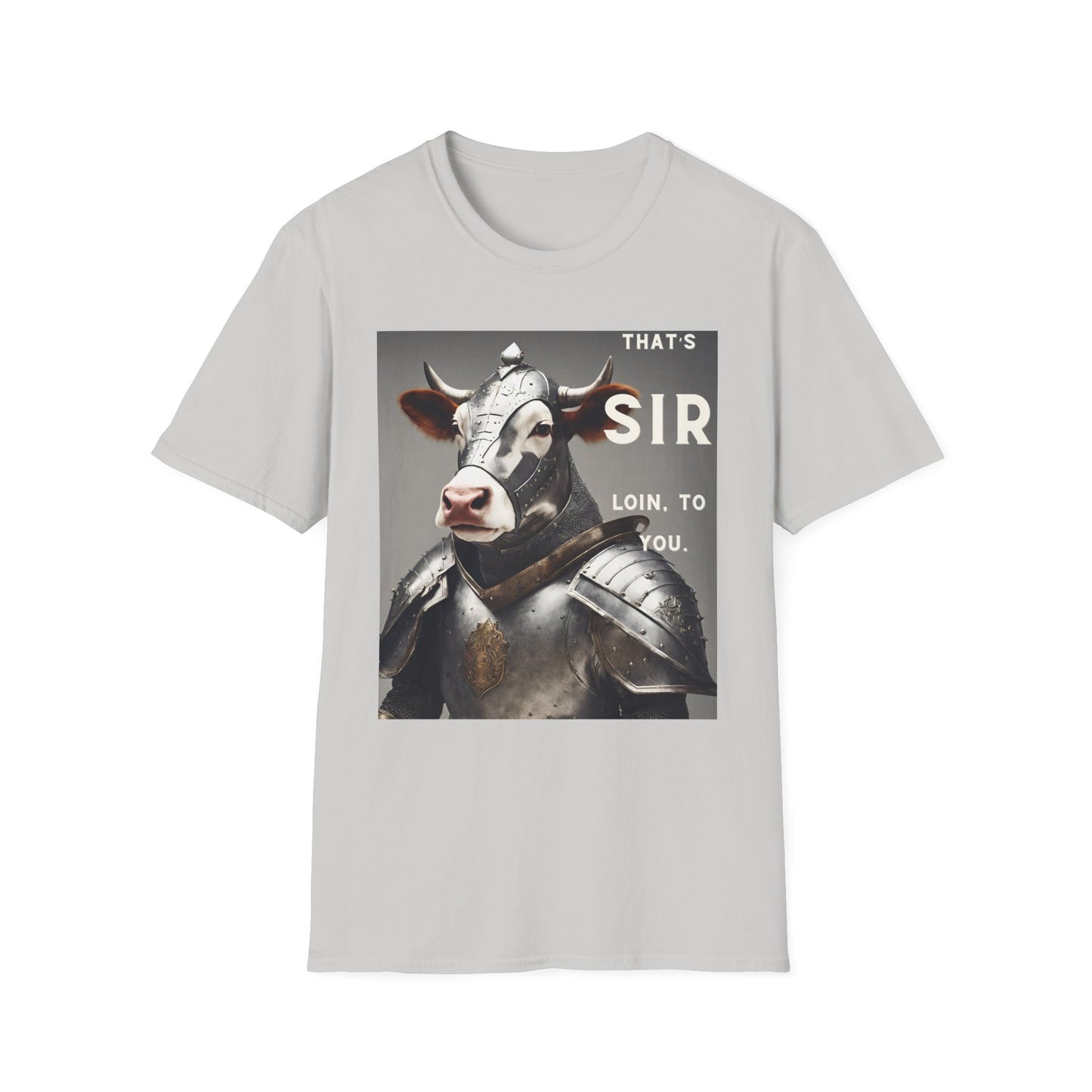 SIR Loin- Unisex Softstyle T-Shirt - aMOOsing Designs