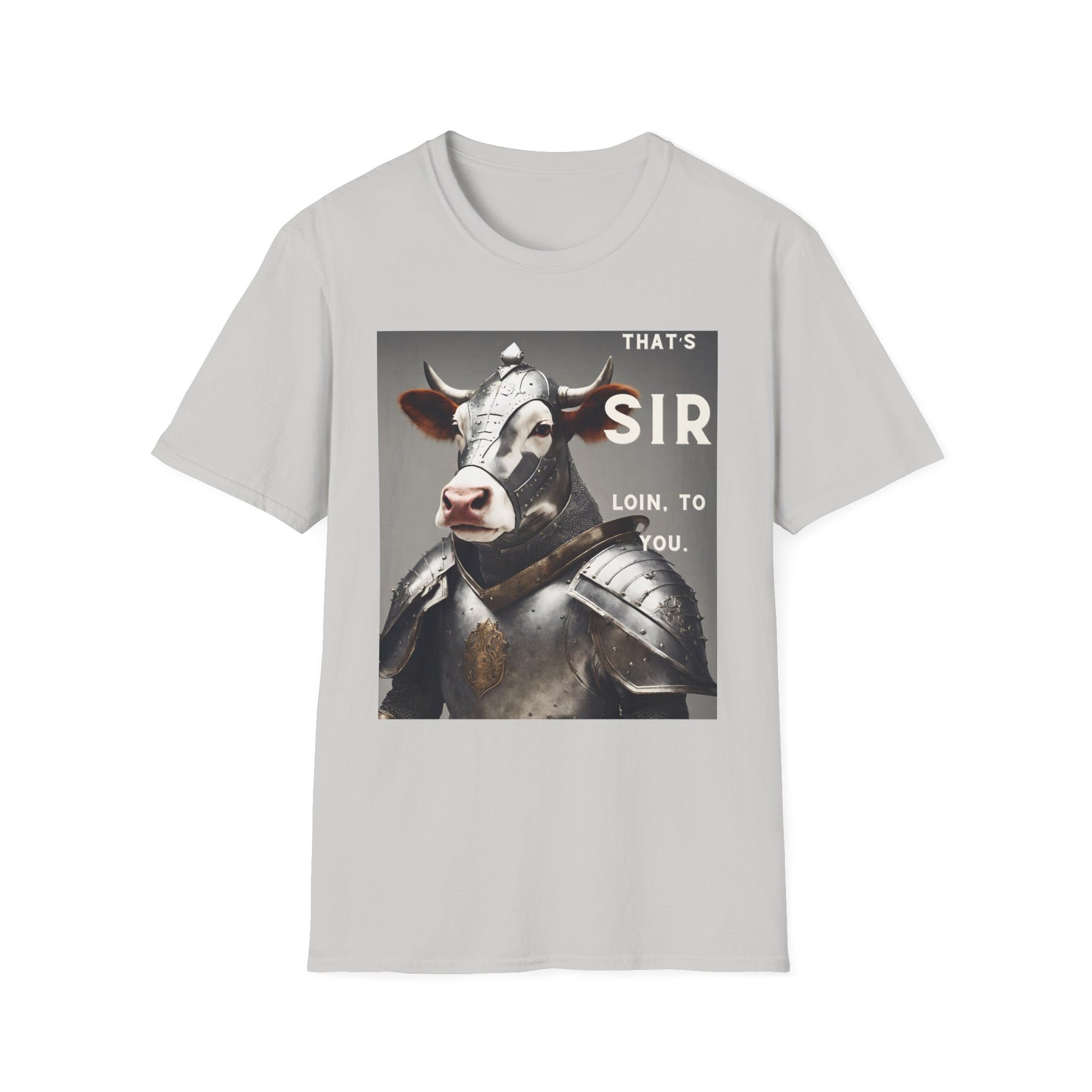 SIR Loin- Unisex Softstyle T-Shirt - aMOOsing Designs