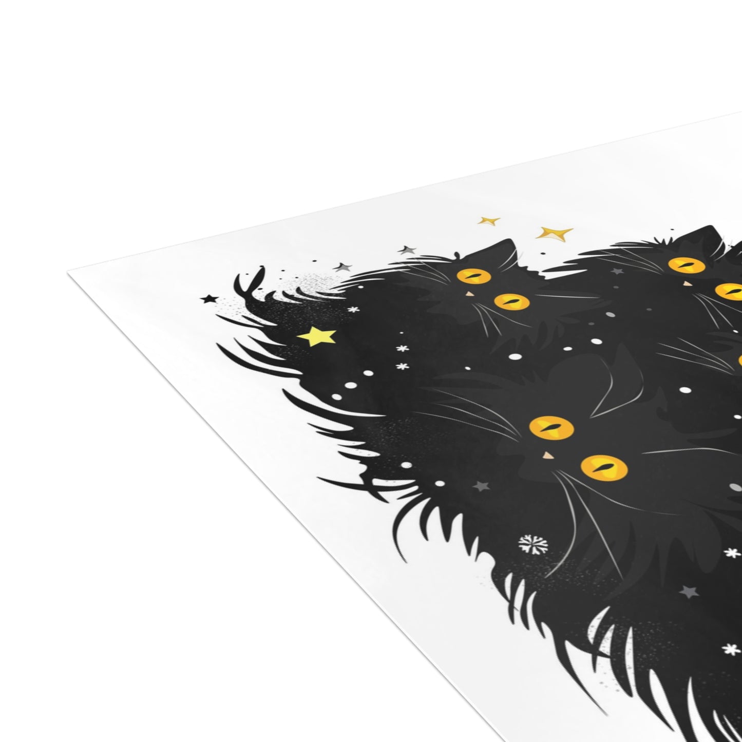 Whimsical Holiday Postcard Bundles - Festive Cat-Tree Cards for Christmas, Unique Greeting Cards, Cat Lover Gifts, Meowy Christmas