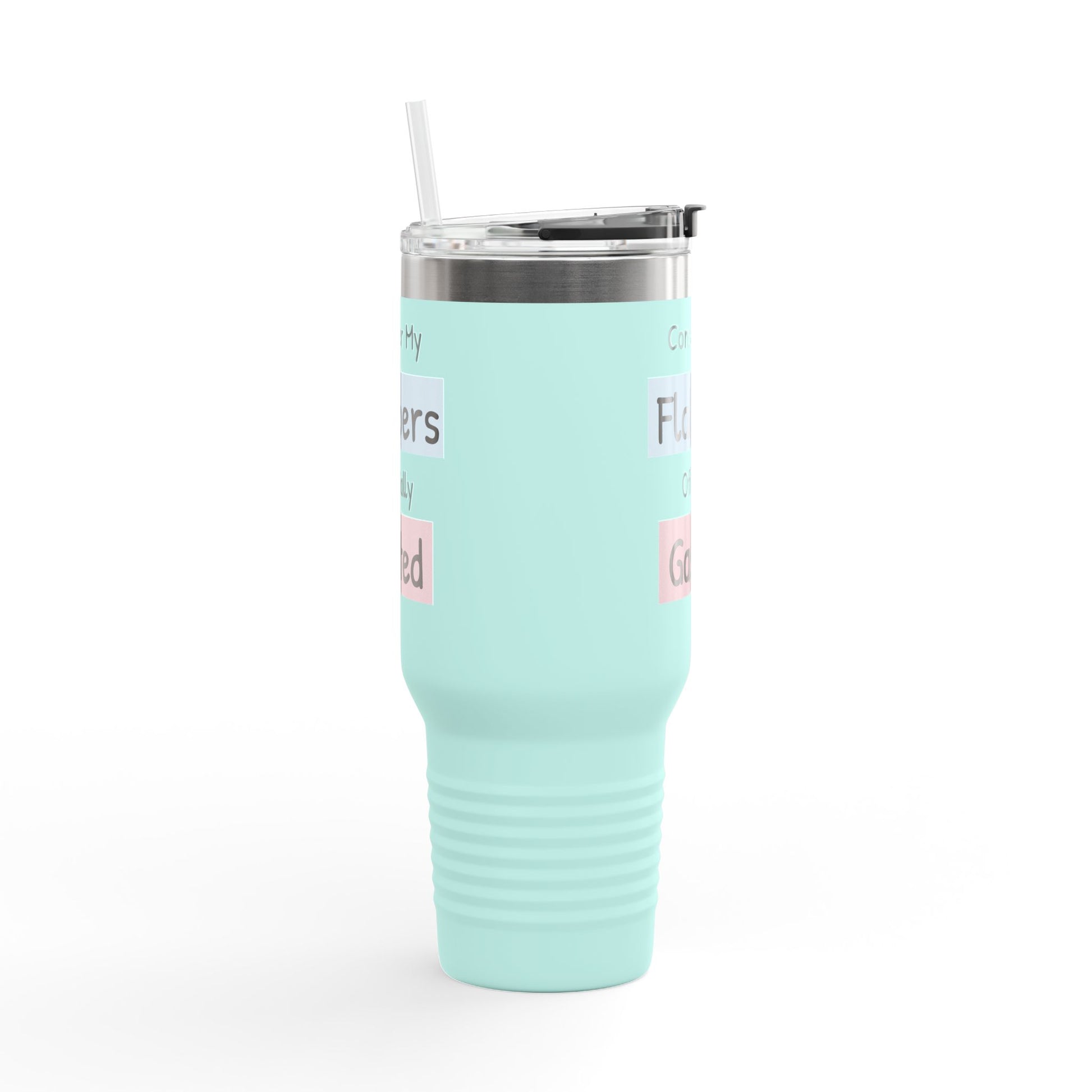 Funny Insulated Travel Mug - 40oz 'Consider My Flabbers Officially Gasted' - aMOOsing Designs