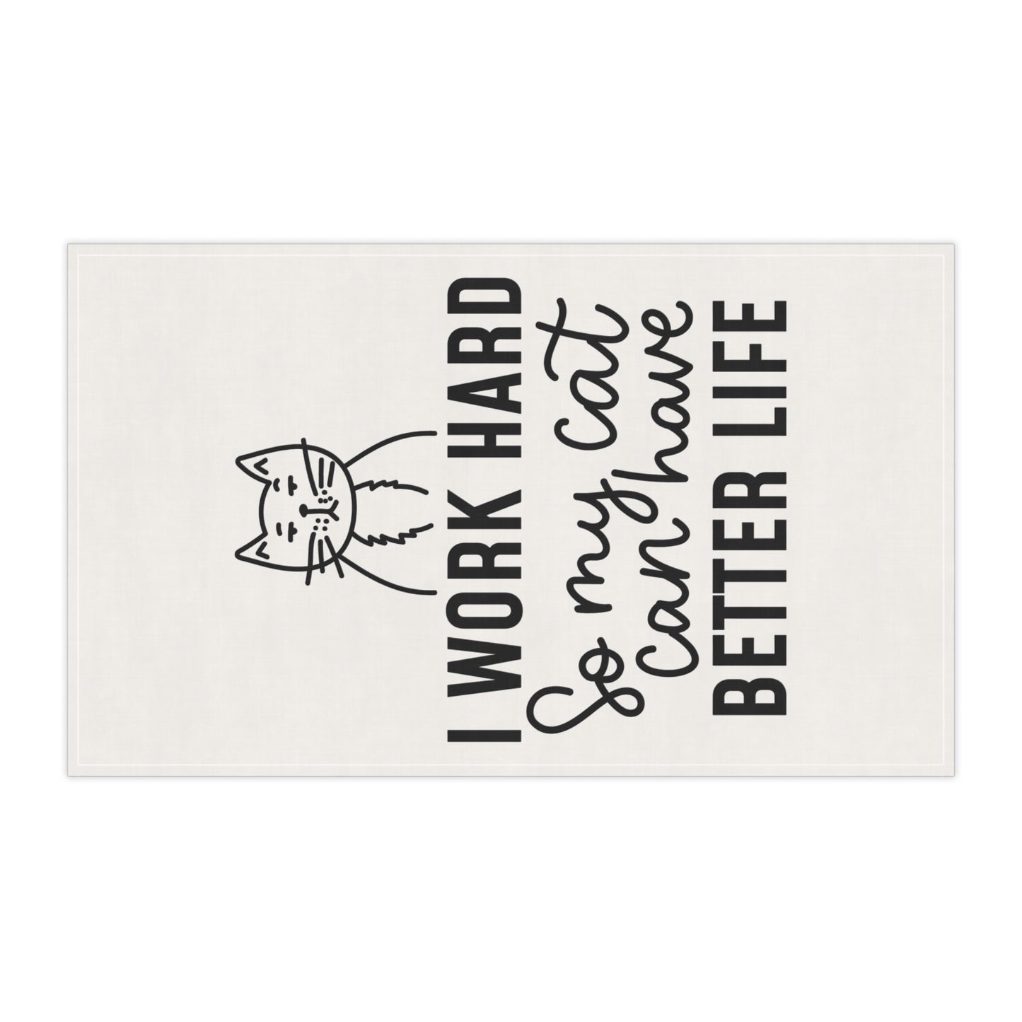 Cat Lover Tea Towels - Playful Kitchen Decor, Perfect Gift for Cat Owners, Funny Homeware for Animal Lovers, Pet Lover Gift