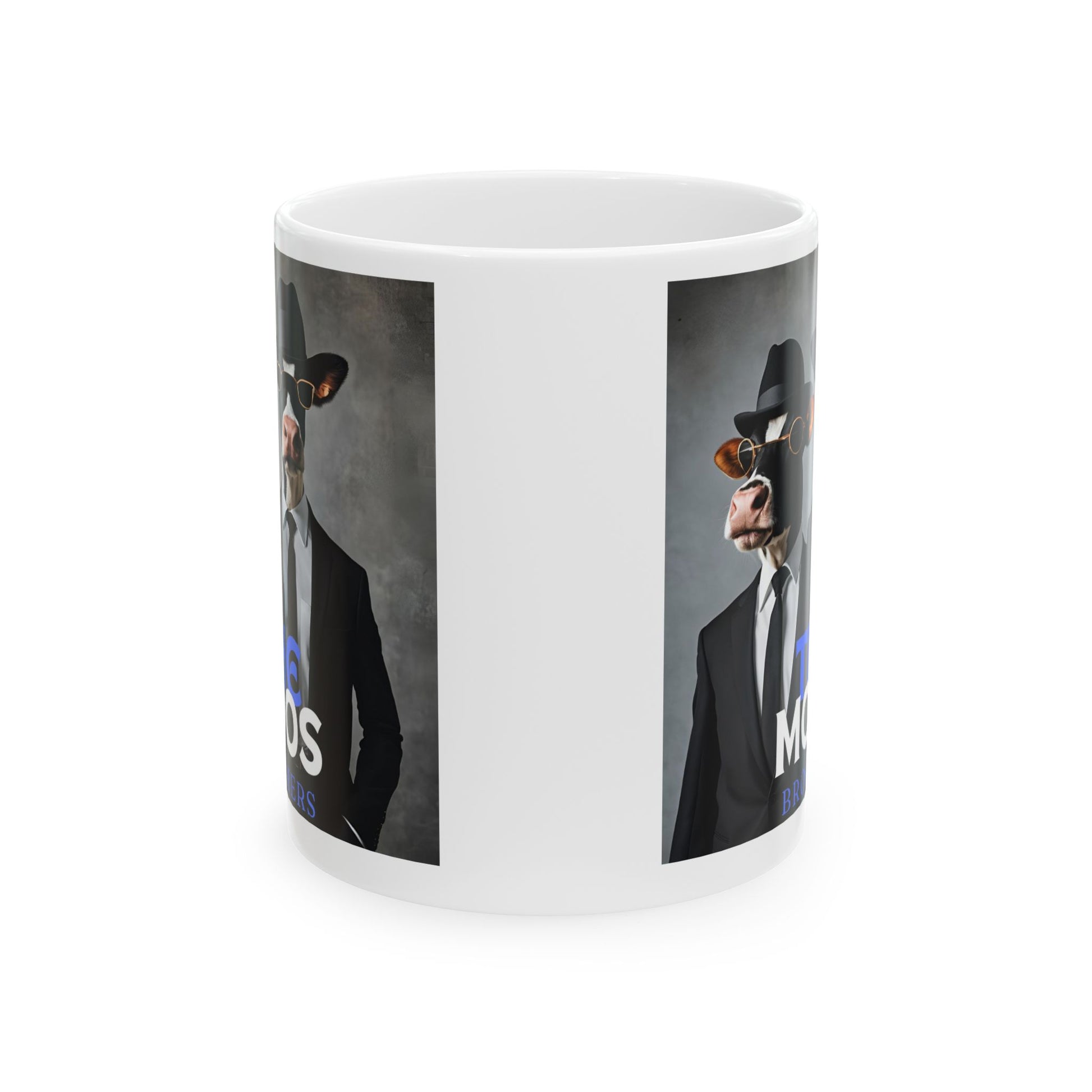 Mug - the Moos Brothers Ceramic Mug (11oz, 15oz) - aMOOsing Designs