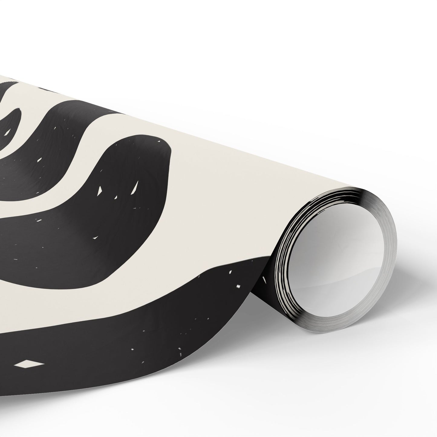 Chic Cow Print Wrapping Paper, Modern Gift Wrap, Stylish Packaging, Unique Black and White Design, Eco-Friendly Decorative - aMOOsing Designs